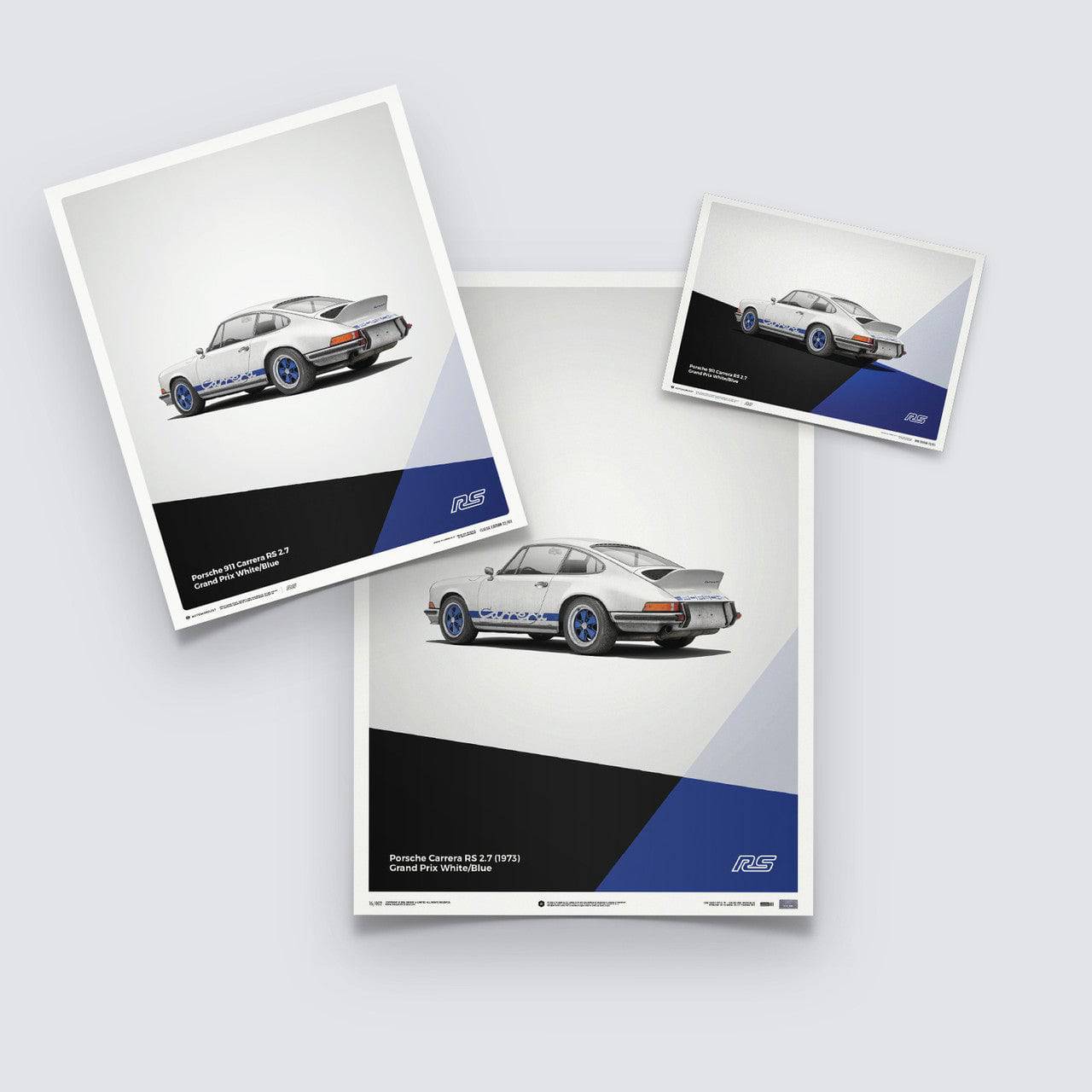 Porsche 911 RS - White - Limited Poster