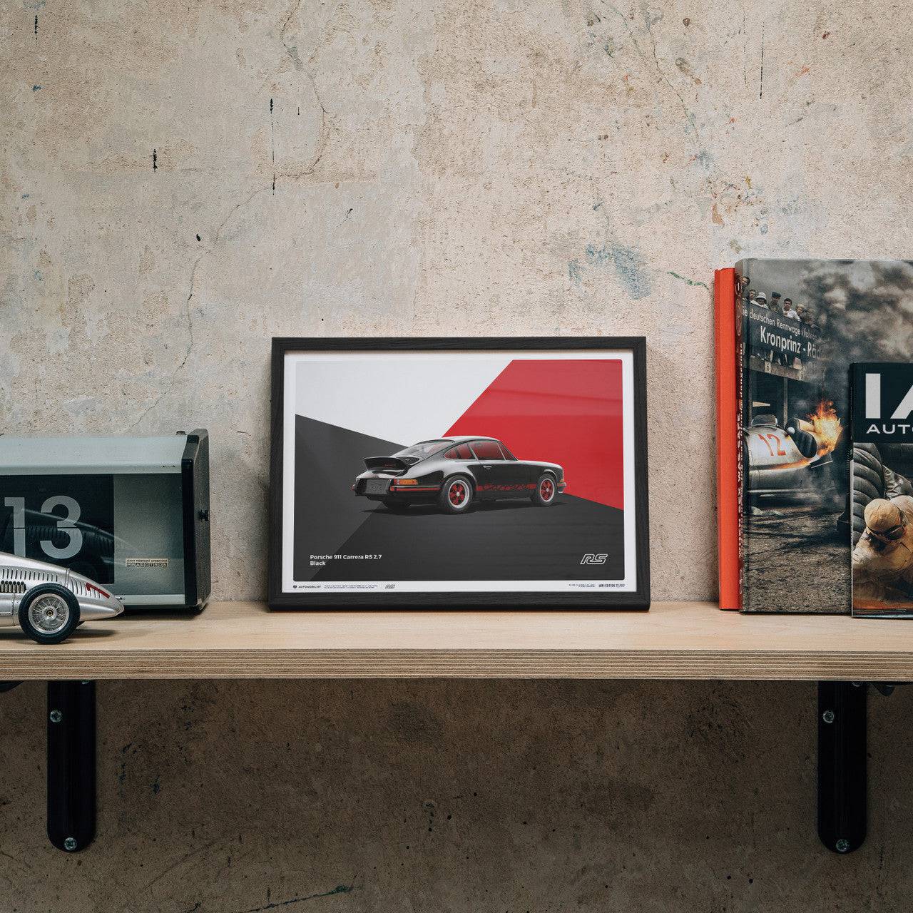Porsche 911 RS - Black - Limited Poster