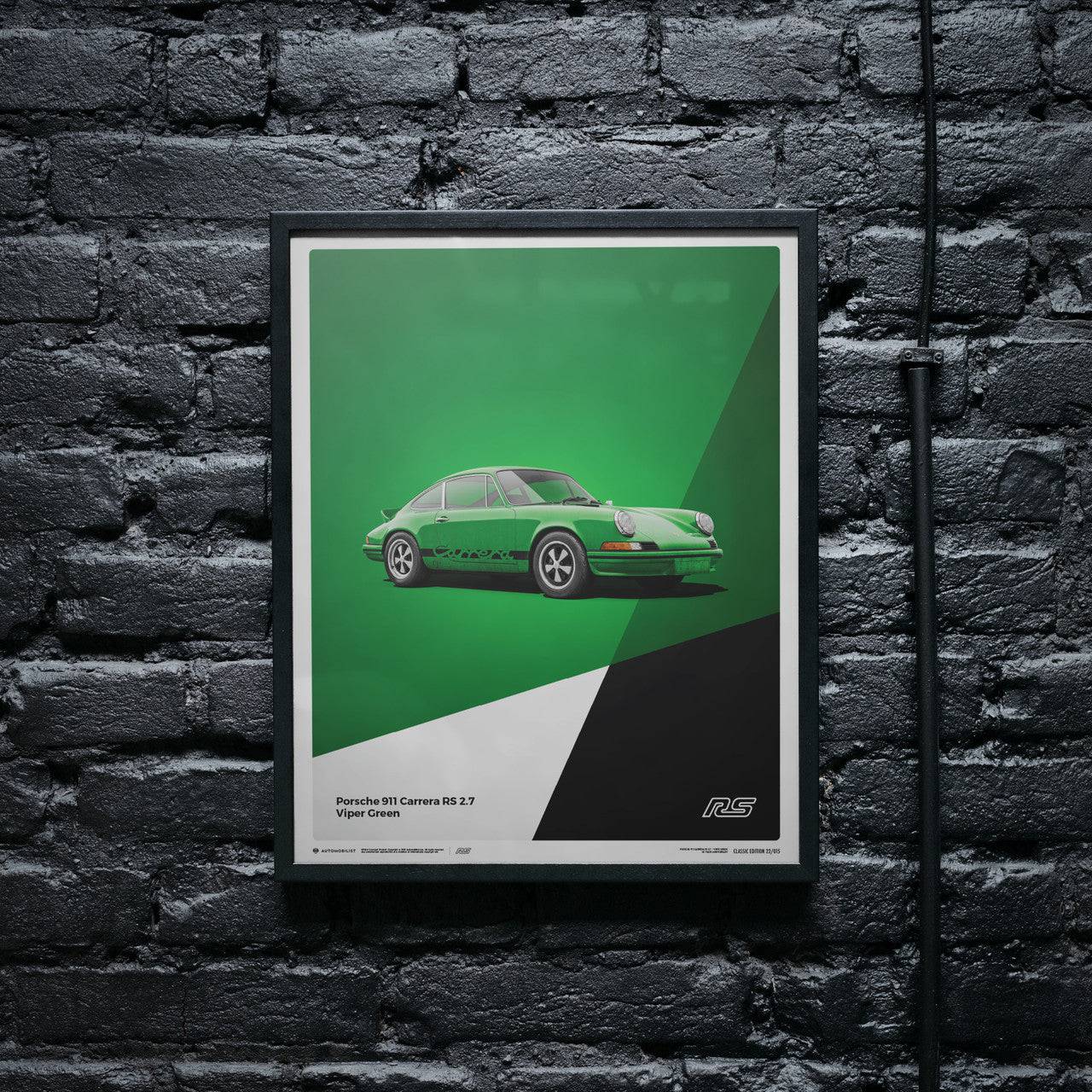 Porsche 911 RS - Green - Limited Poster