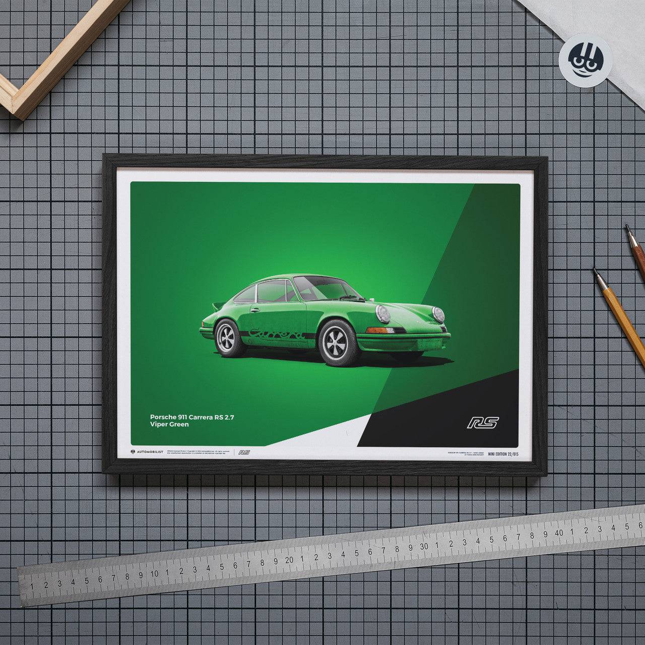 Porsche 911 RS - Green - Limited Poster