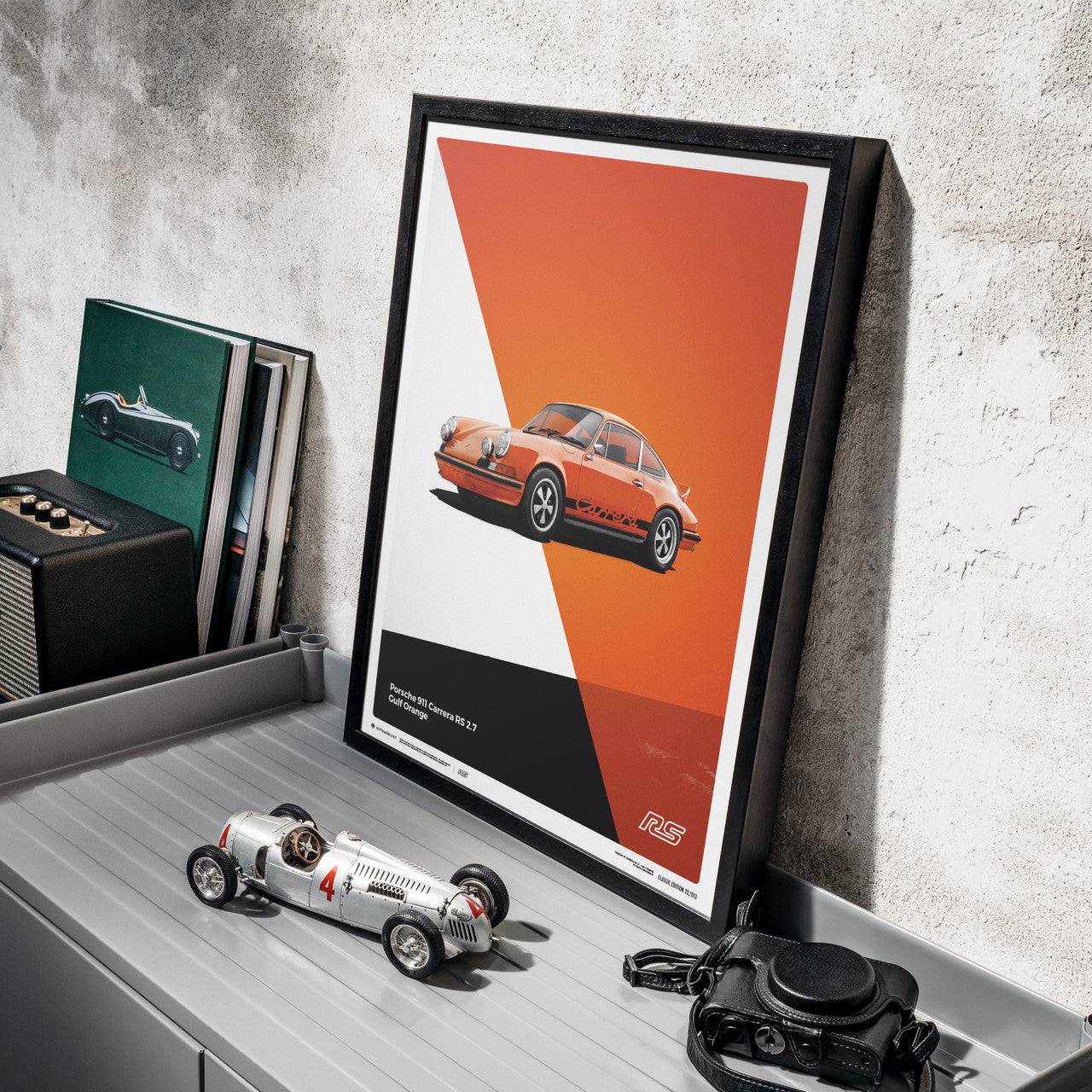 Porsche 911 RS - Orange - Limited Poster