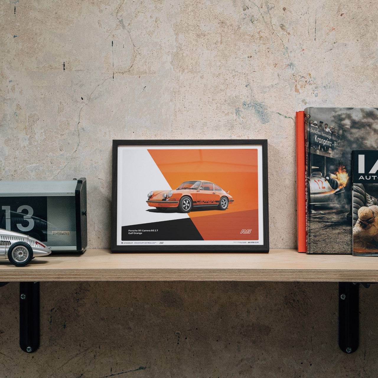 Porsche 911 RS - Orange - Limited Poster
