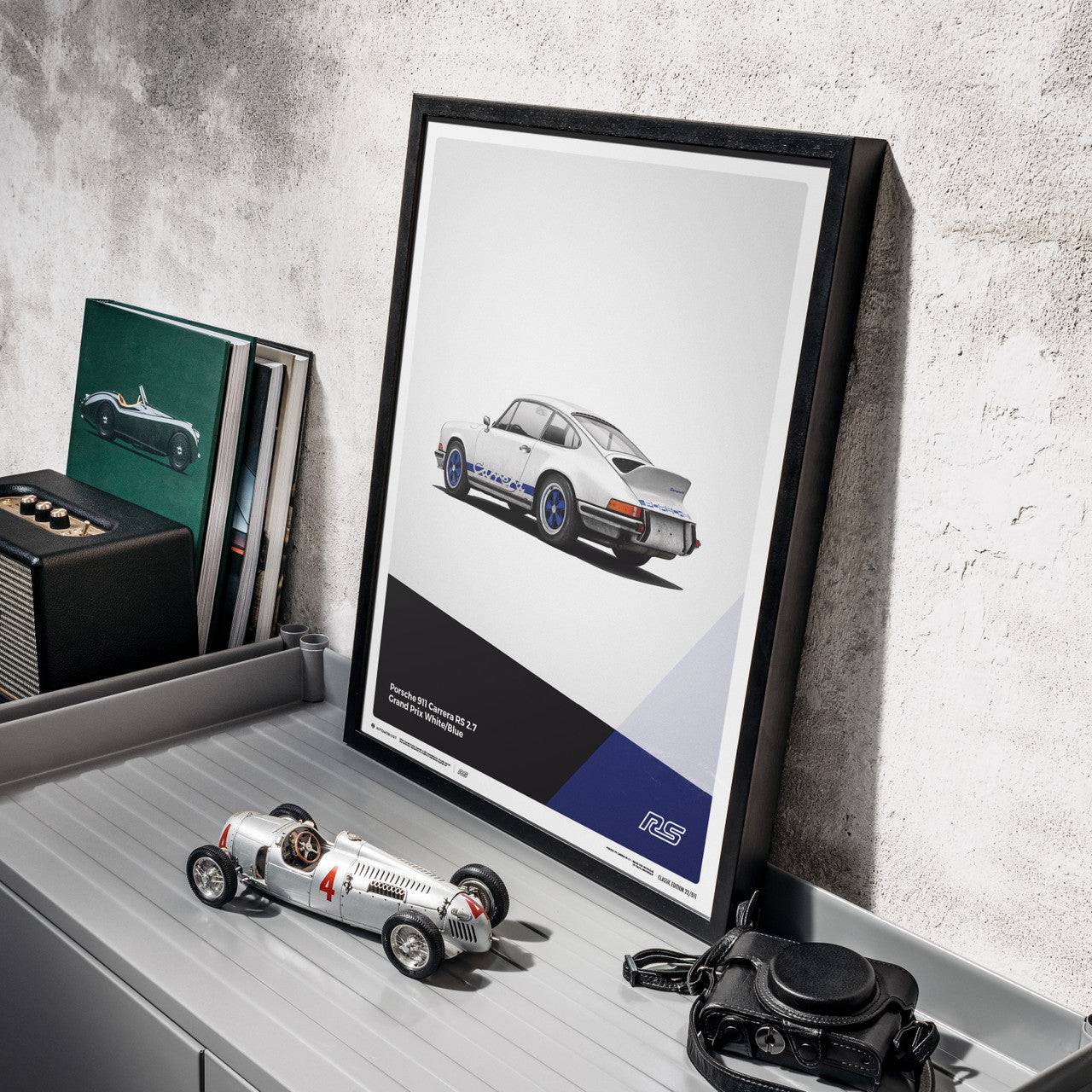 Porsche 911 RS - White - Limited Poster
