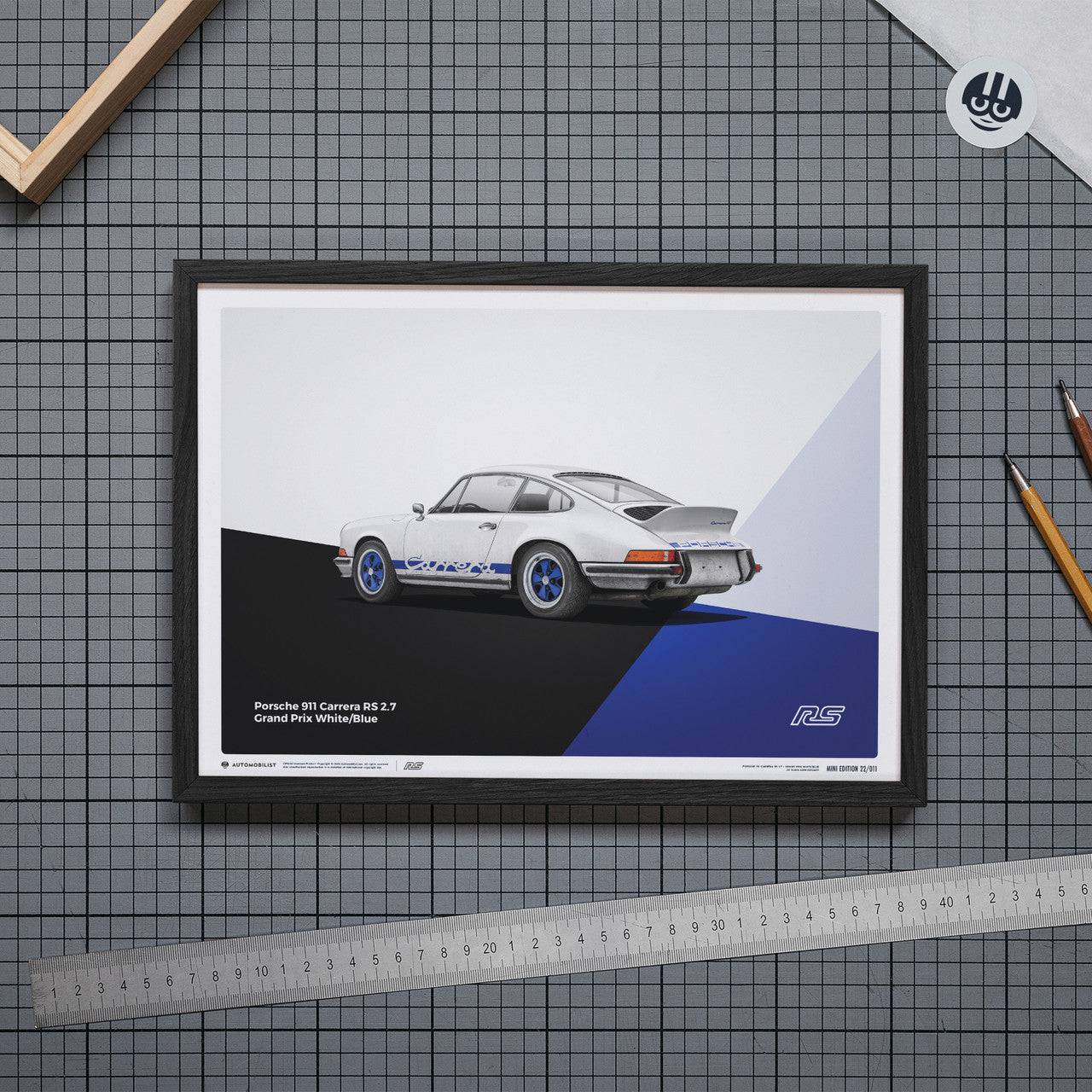 Porsche 911 RS - White - Limited Poster