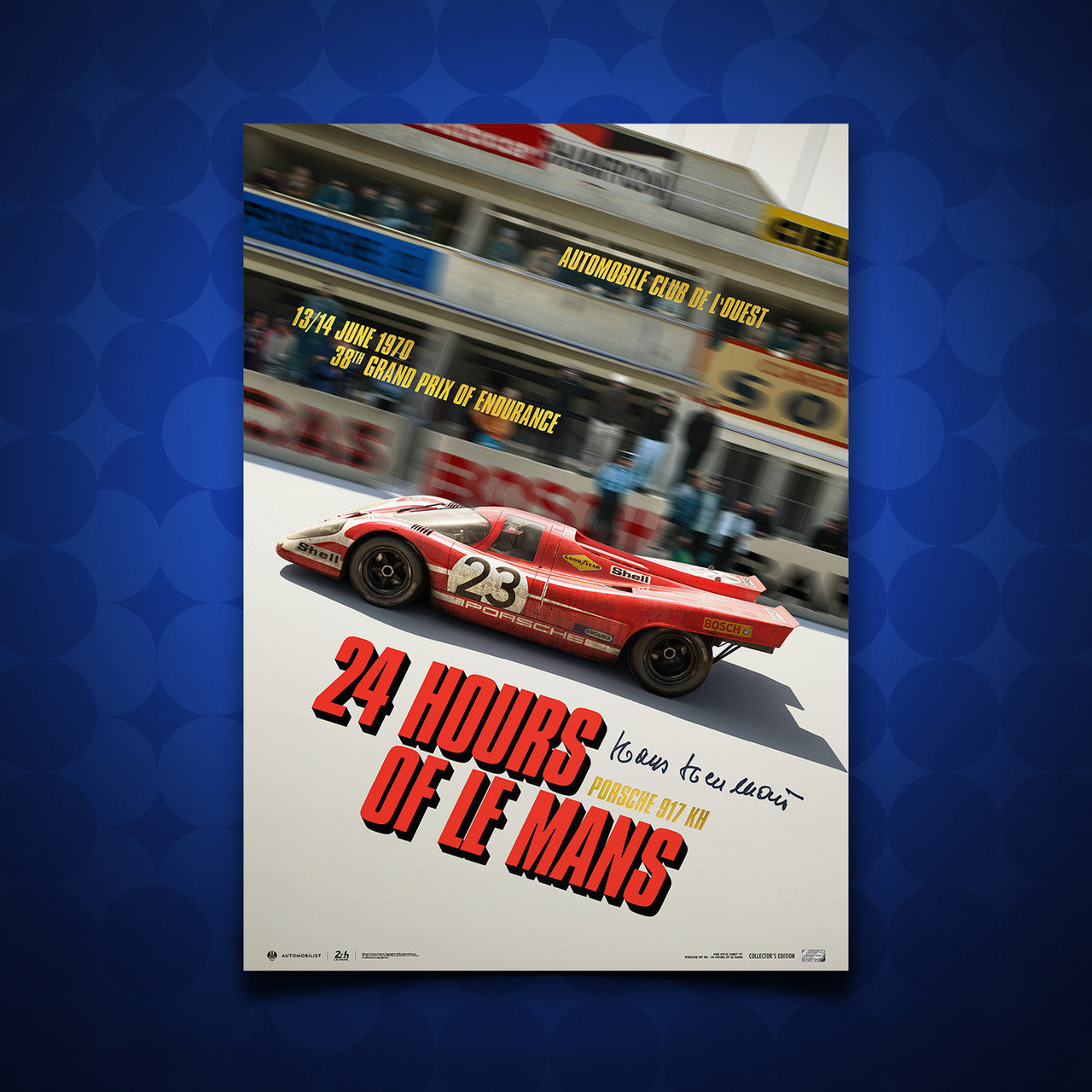 Signed by Hans Herrmann - Porsche 917 KH at 24 Hours of Le Mans - 1970 | Collector’s Edition