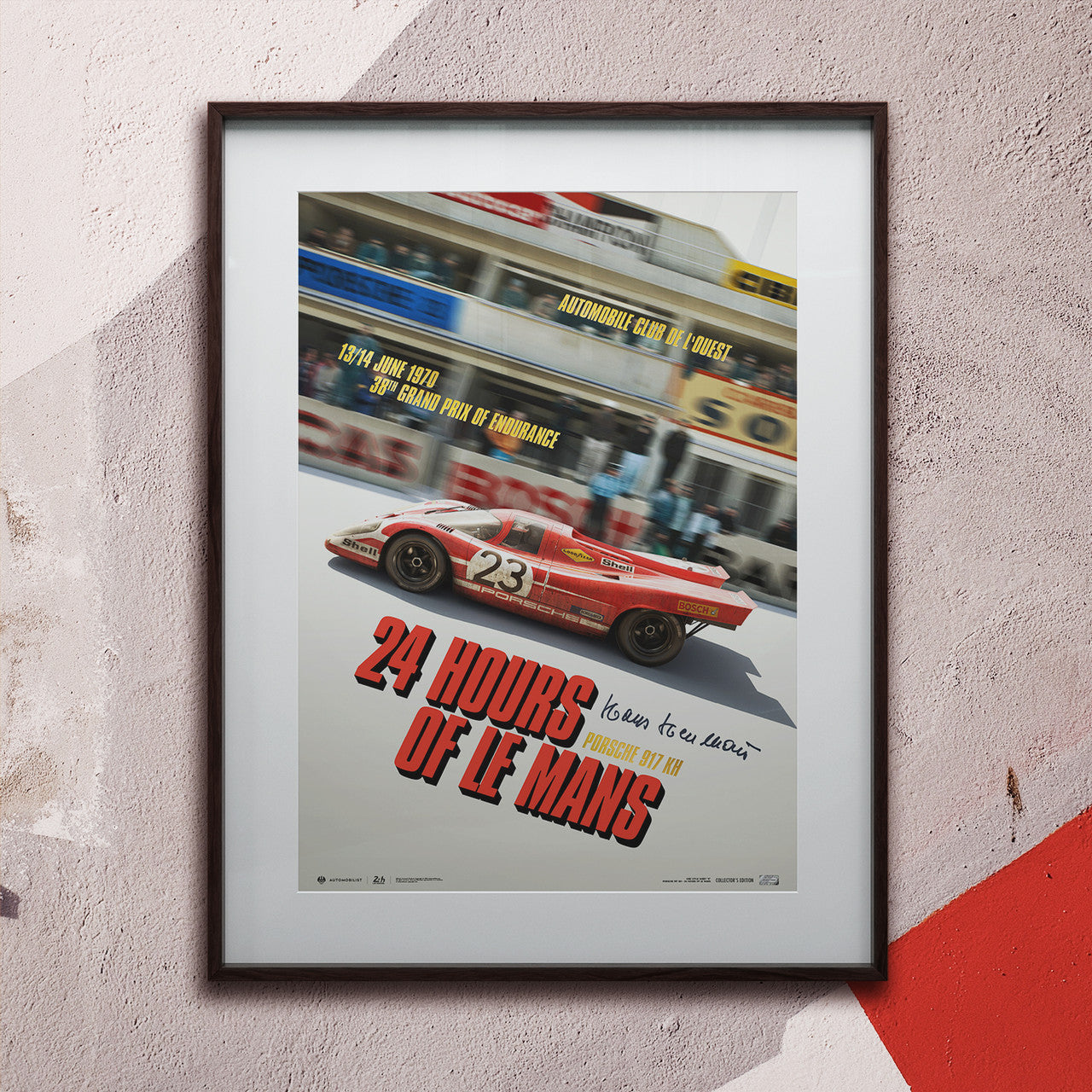 Signed by Hans Herrmann - Porsche 917 KH at 24 Hours of Le Mans - 1970 | Collector’s Edition