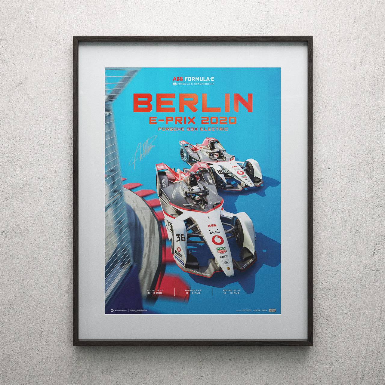 André Lotterer - Porsche 99X Electric in Berlin 2020 | Signed Collector’s Edition