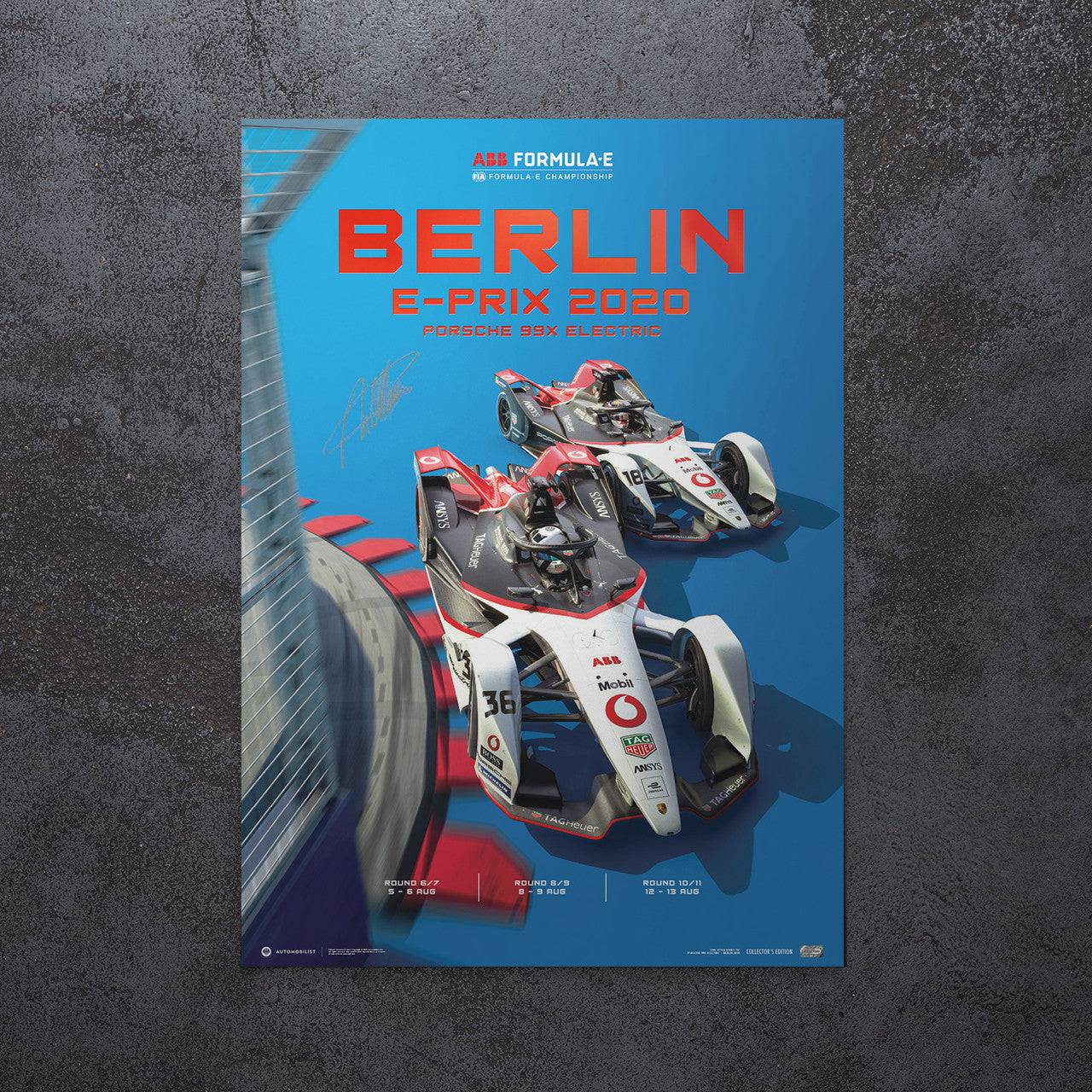 André Lotterer - Porsche 99X Electric in Berlin 2020 | Signed Collector’s Edition