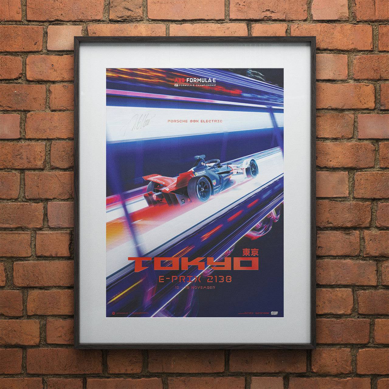 André Lotterer - Porsche 99X Electric in Tokyo - 2138 | Signed Collector’s Edition