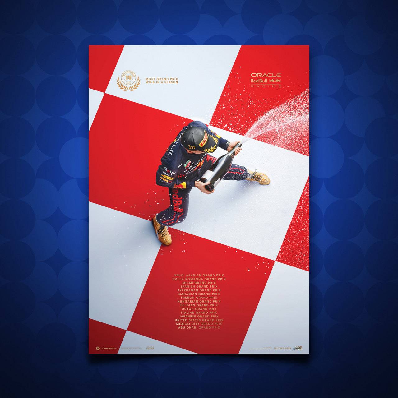 15 Oracle Red Bull Racing - Max Verstappen - Most Grand Prix Wins in a Season - 2022 | Collector’s Edition