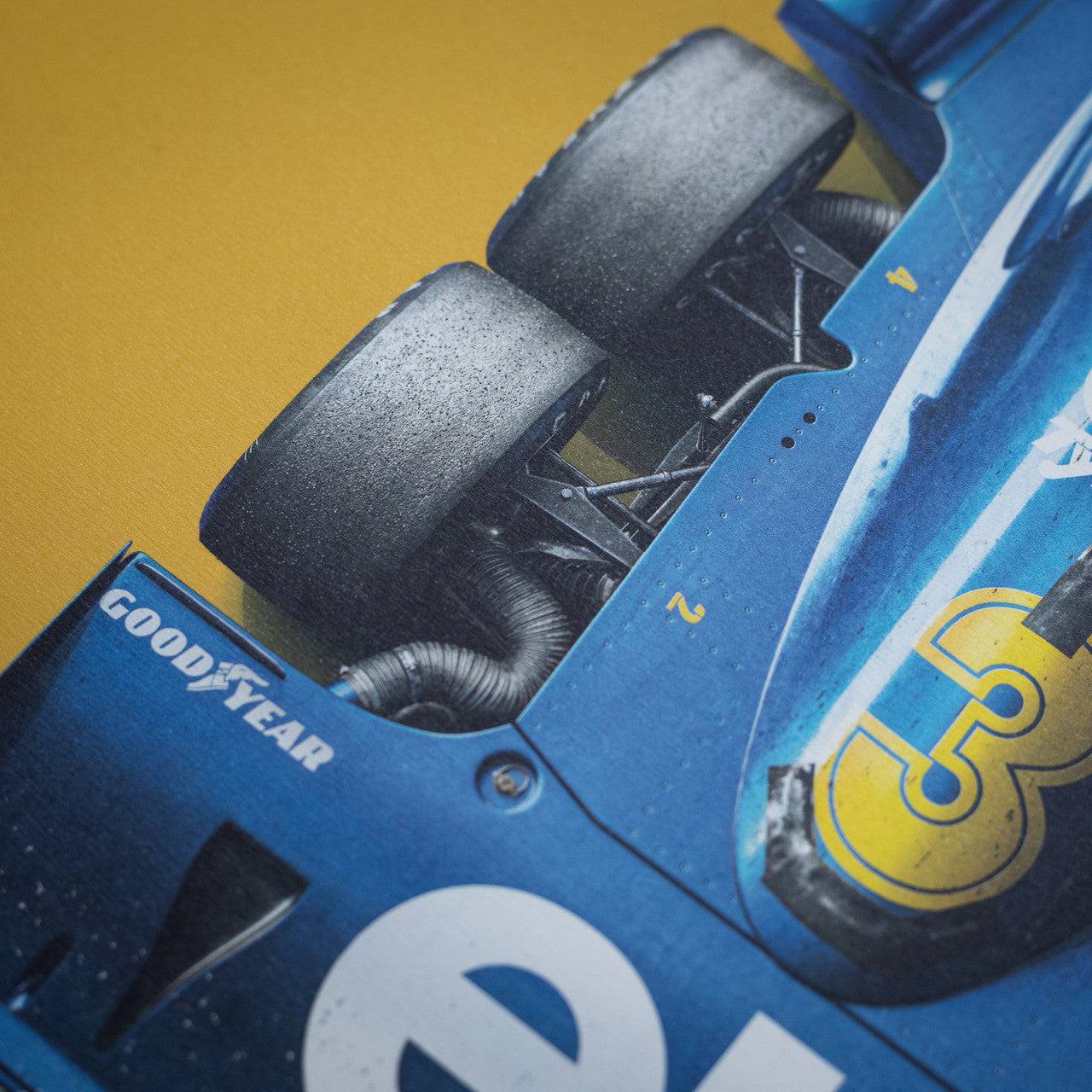 JODY SCHECKTER - TYRRELL P34 AT SWEDISH GRAND PRIX 1976 | SIGNED LIMITED EDITION | Poster
