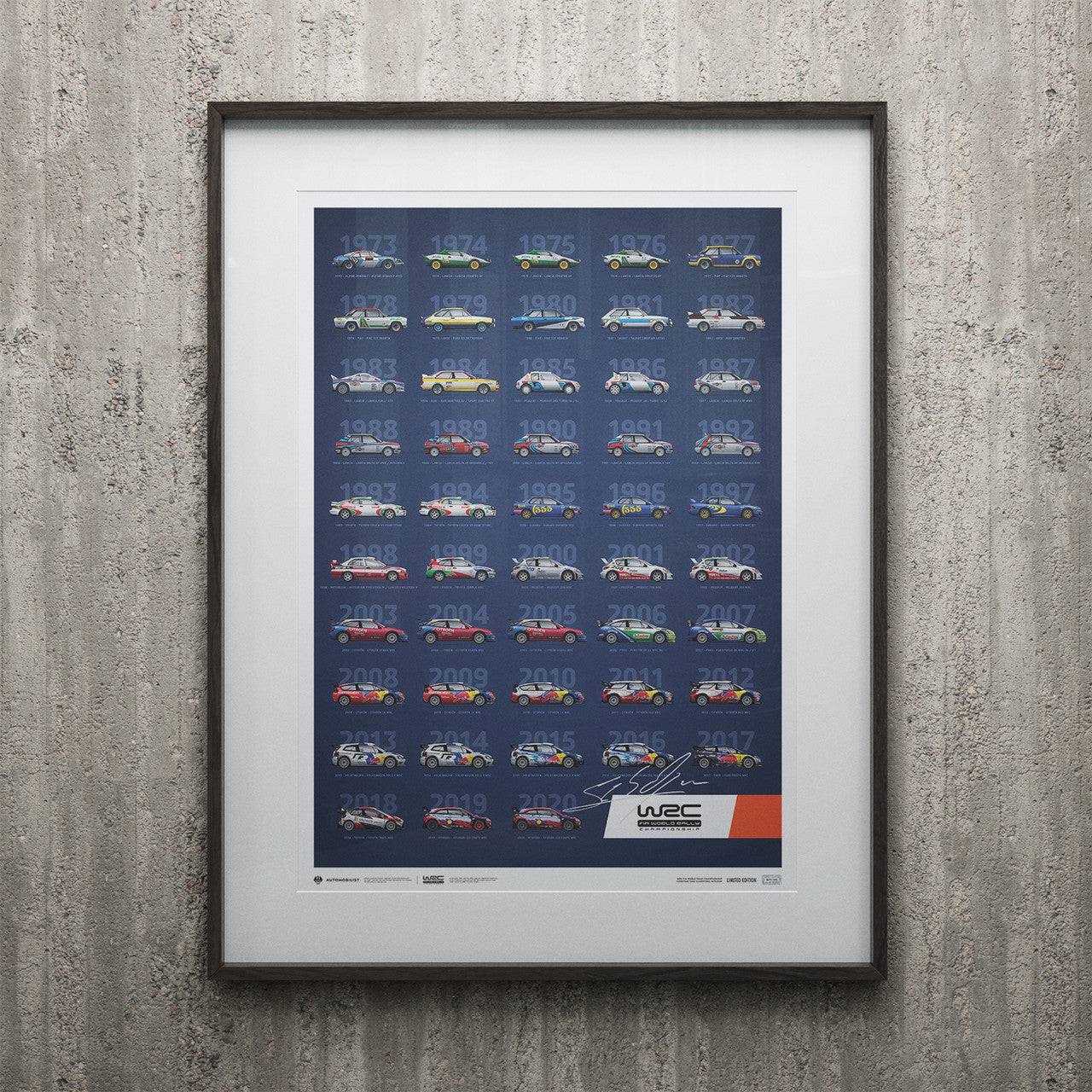 Sébastien Ogier - WRC Manufacturers’ Champions 1973-2020 - 48th Anniversary | Signed Limited Edition