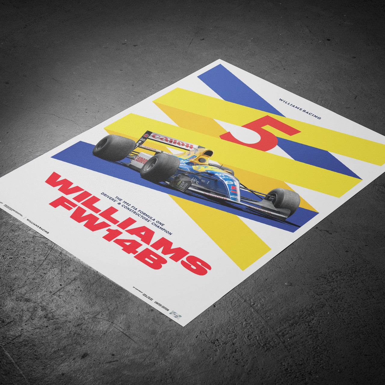 Williams Racing - Red Five - F1® World Drivers' & Constructors' Champion - 1992 | Limited Edition | Unique #s