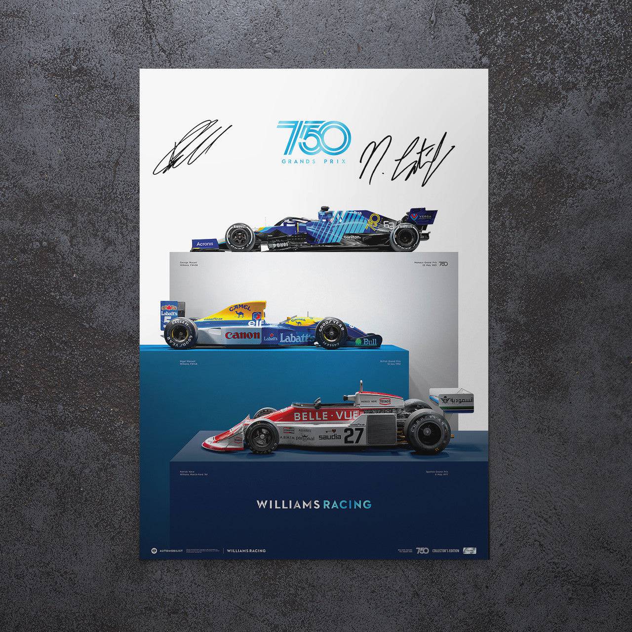 Williams Racing - 750 Grands Prix | Collector’s Edition | Signed