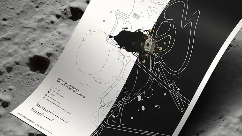 Automobilist announces the release of the 50th Anniversary Apollo 11 Moon Landing Poster