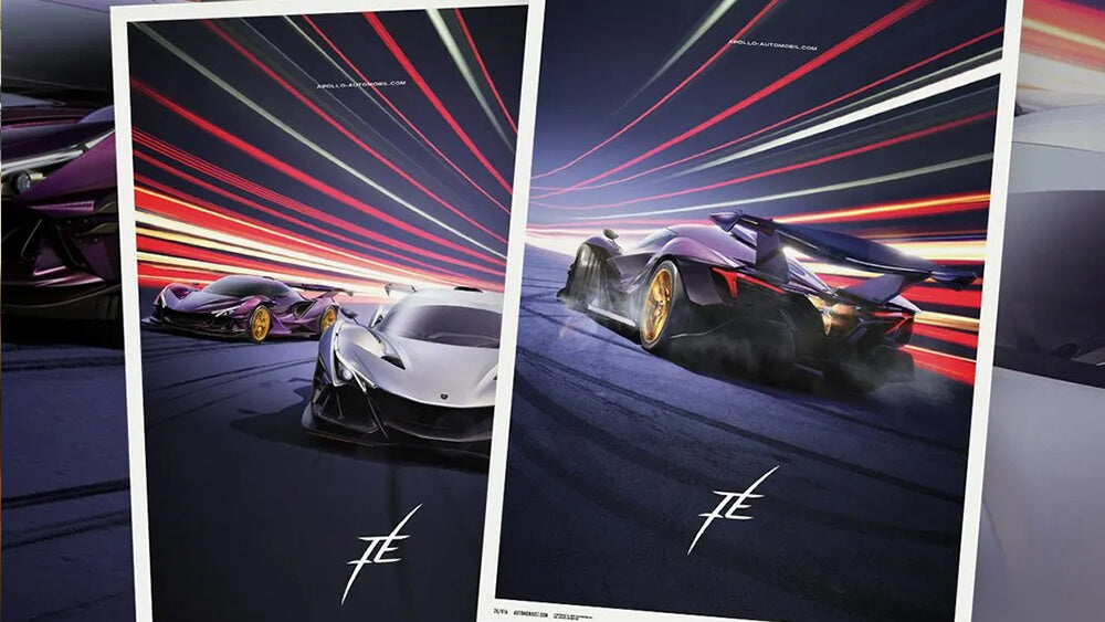Automobilist Posters for Apollo IE: Redefining the Supercar