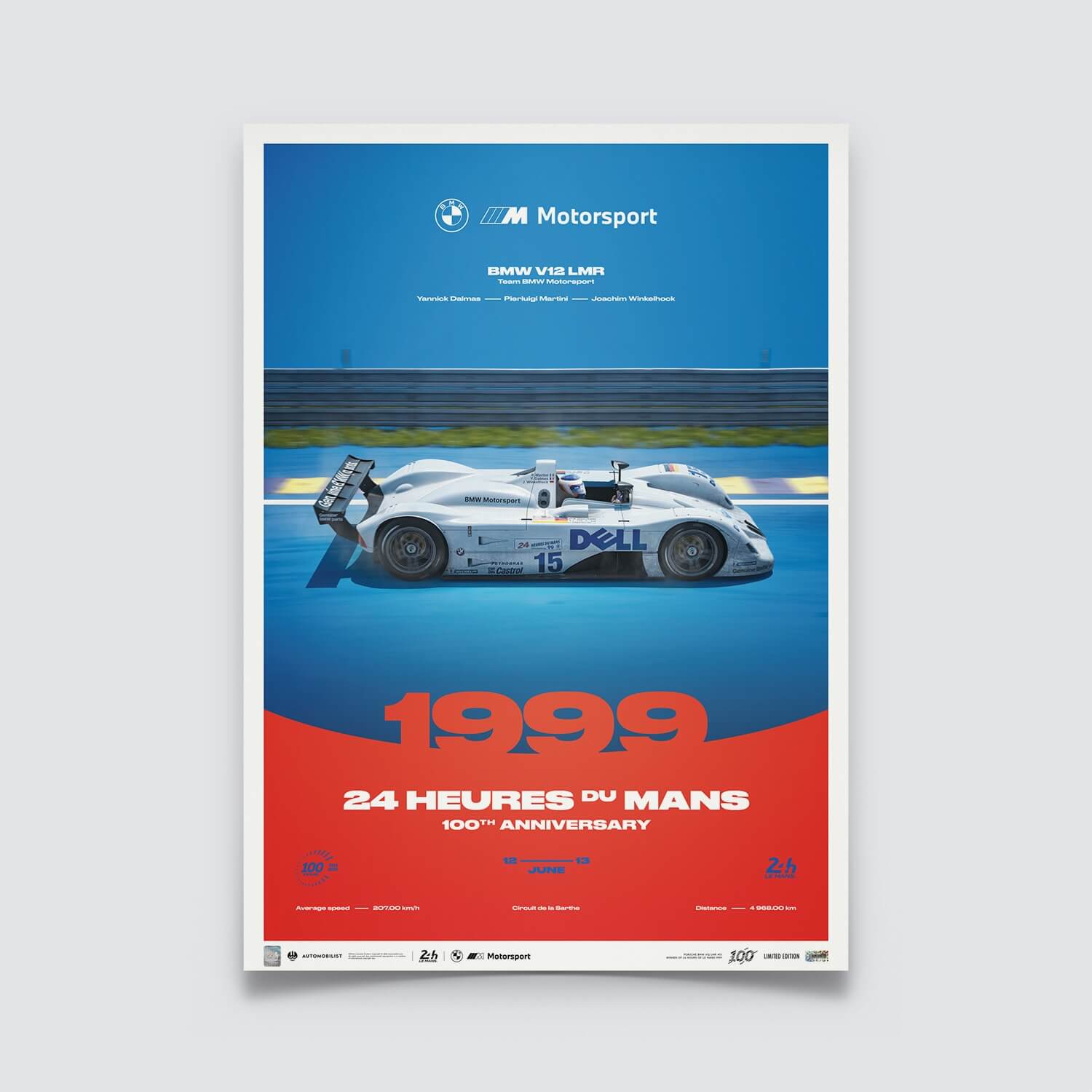 BMW V12 LMR - 24h Le Mans - 100th Anniversary - 1999 | Unique Numbers