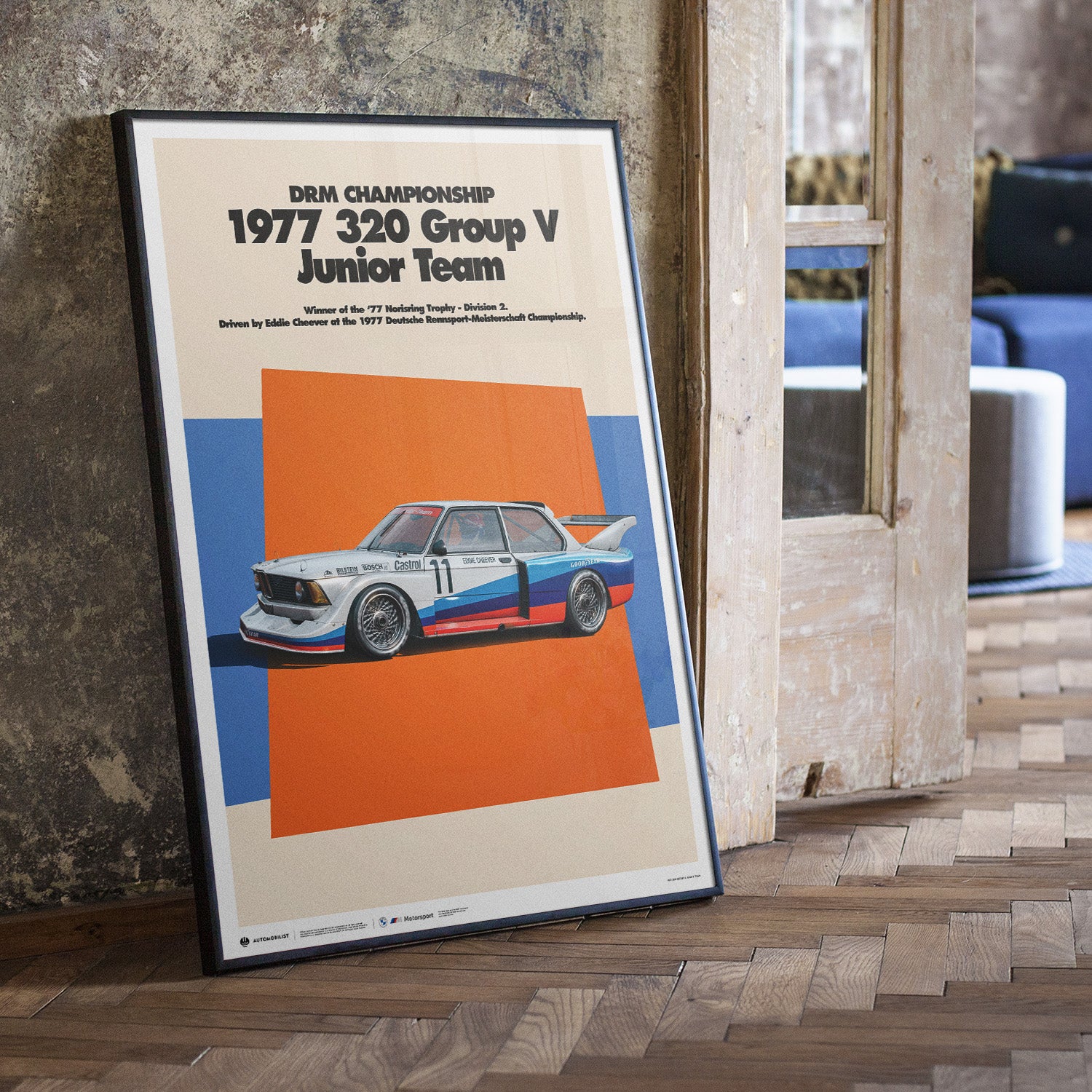 1977 BMW 320 Group 5 DRM | BMW Art Car Series | BMW M Poster