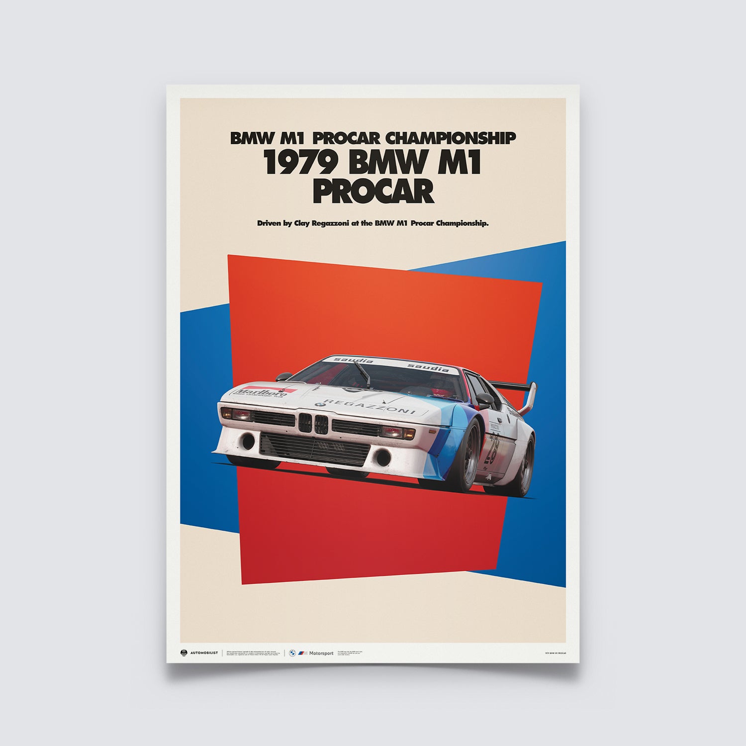 1979 BMW M1 Procar | BMW Art Car Series | BMW M Poster