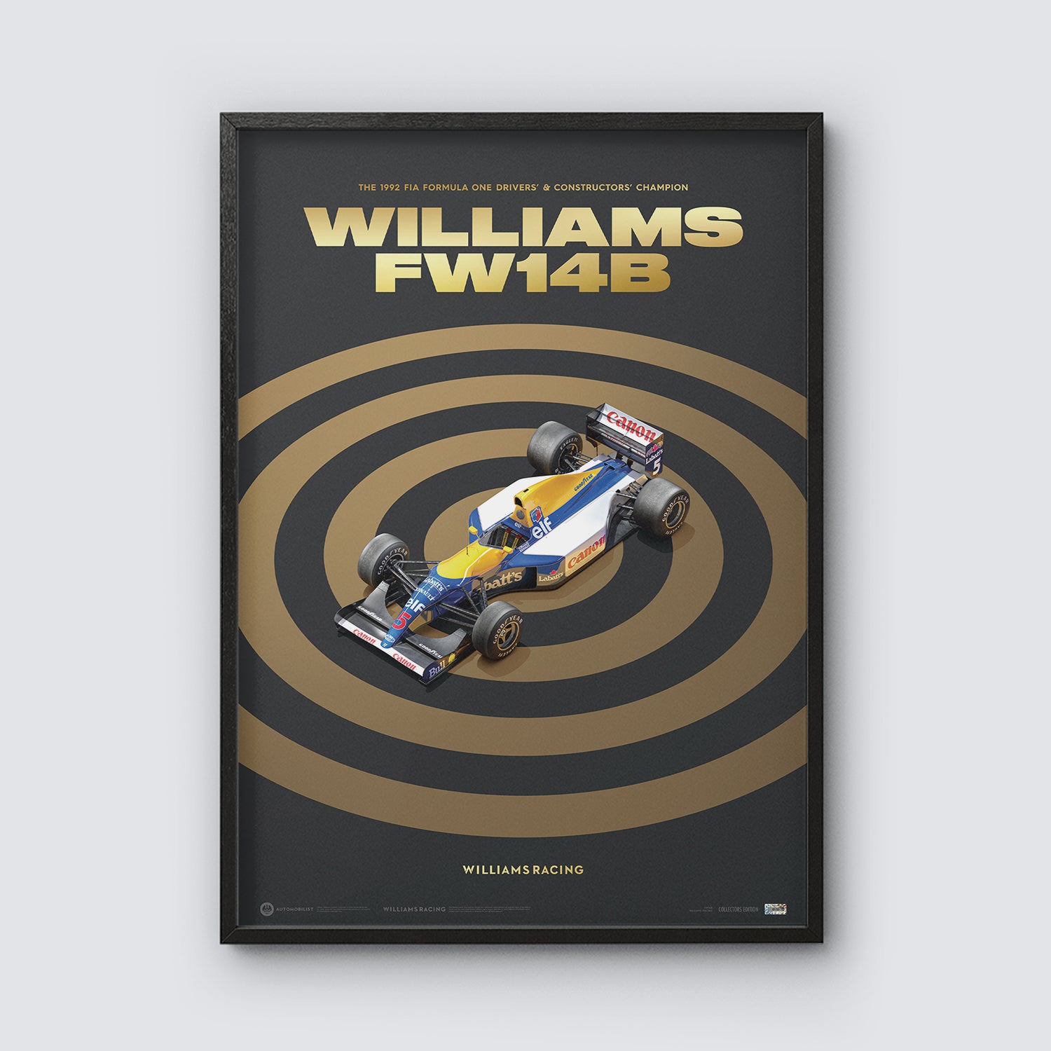 Williams FW14B | 1992 F1® World Champion | Exclusive Poster