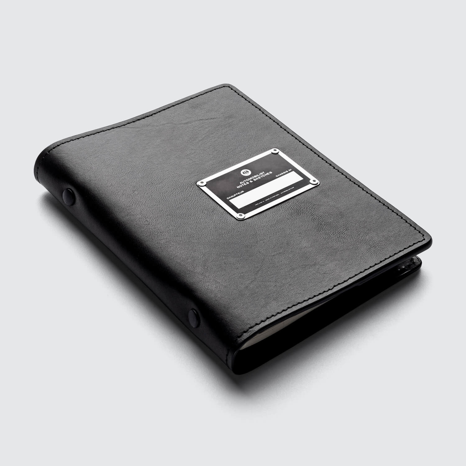 Leather Notebook - Automobilist - Black