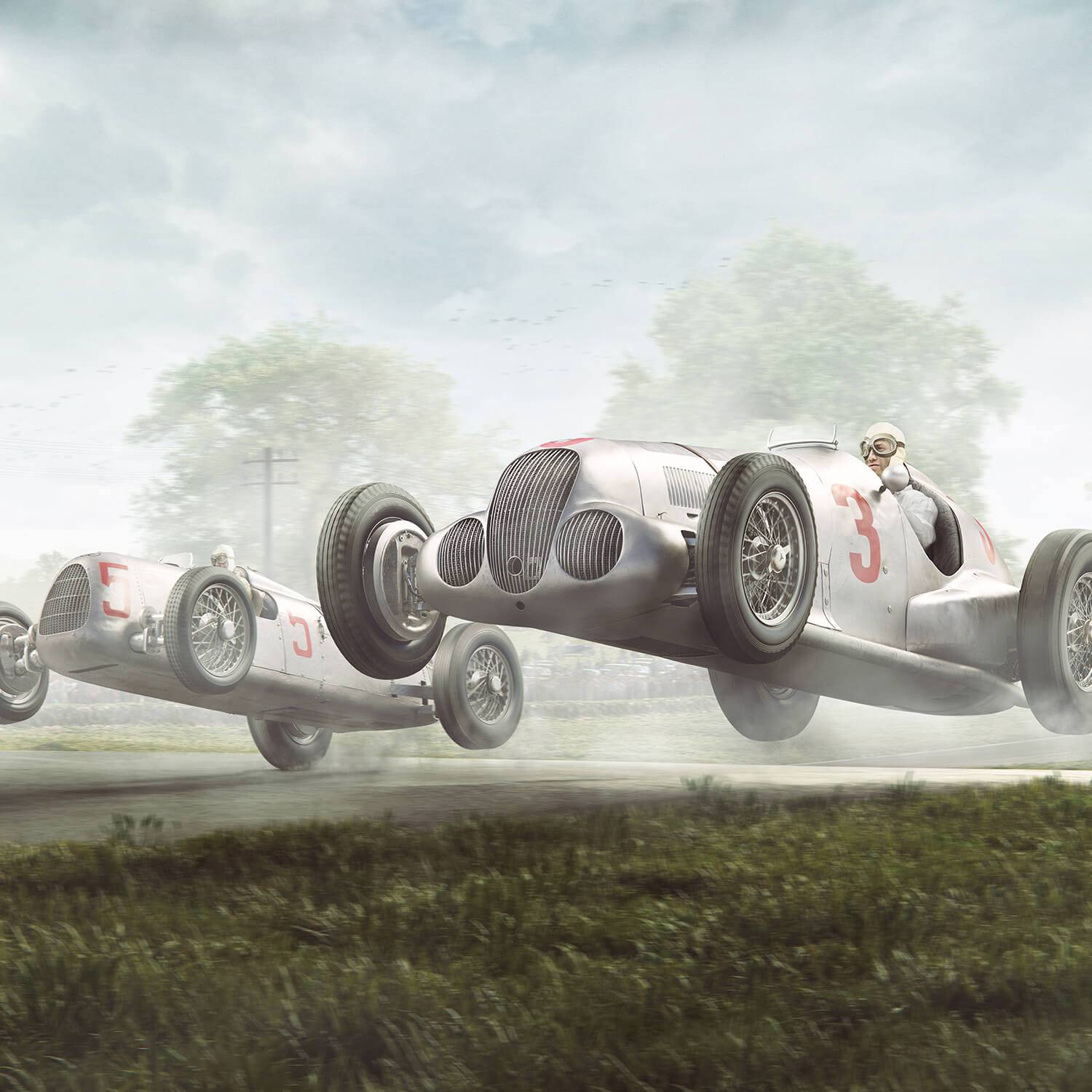 Do The Donington Hop - Mercedes-Benz & Auto Union - Donington Grand Prix - 1937 - Automobilist