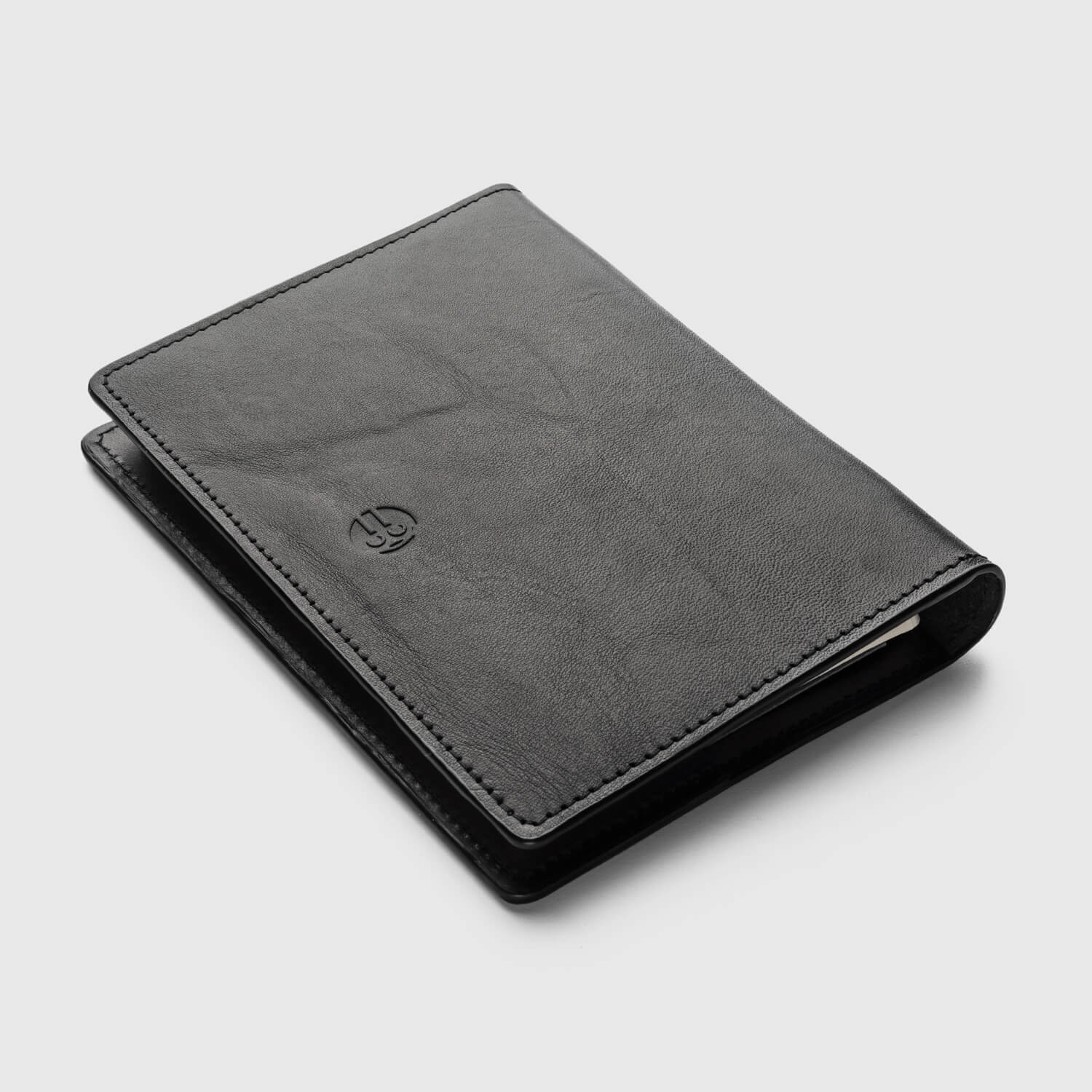 Leather Notebook - James Hunt - Black
