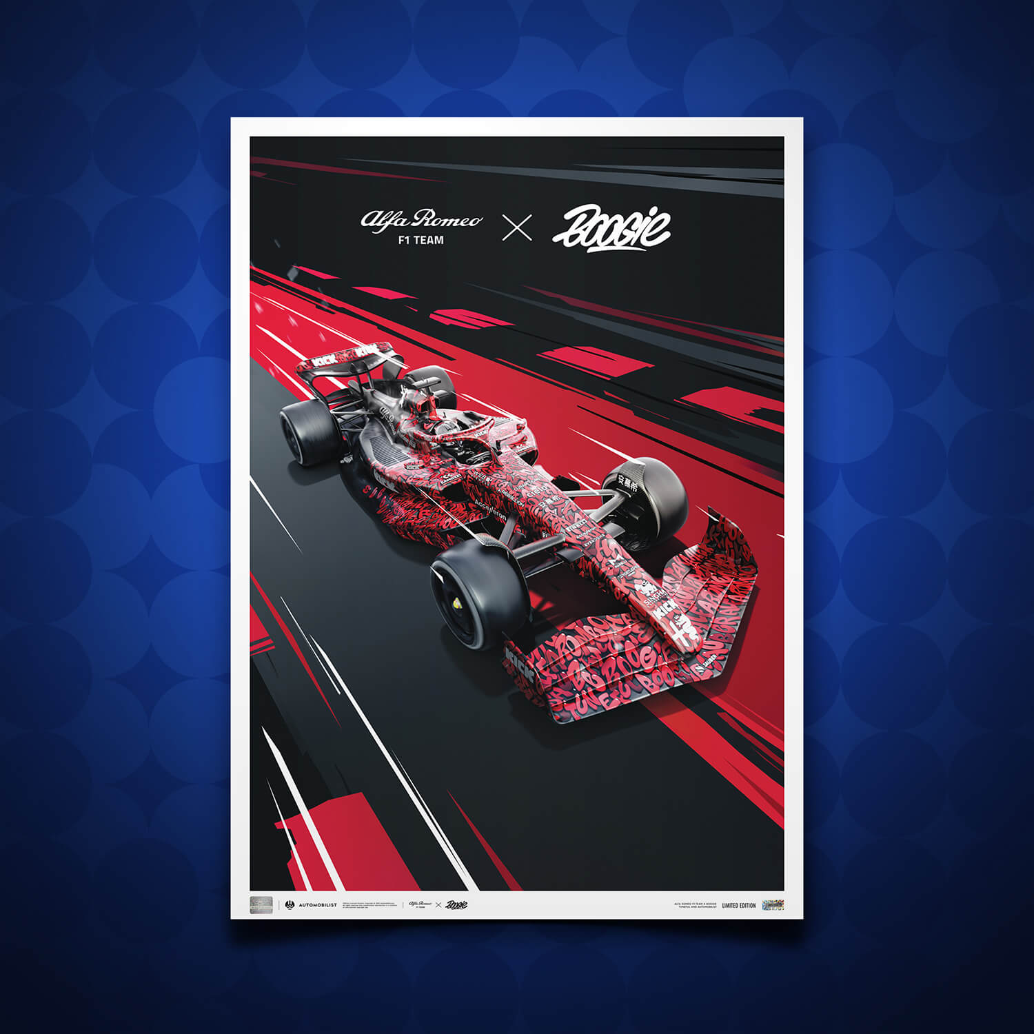 Alfa Romeo F1 Team x BOOGIE - Art Car - Grand Prix des Pays-Bas - 2023 | Numéros uniques