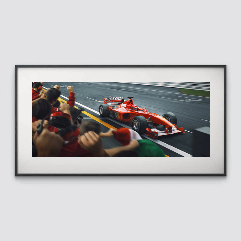 Crossing The Line, Raising The Bar | 2000 Michael Schumacher Ferrari Suzuka | Ferrari Fine Art Print