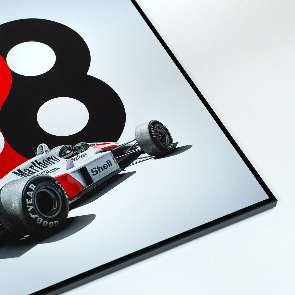 McLaren MP4/4 | 1988 Ayrton Senna 88 San Marino GP | Metal Print