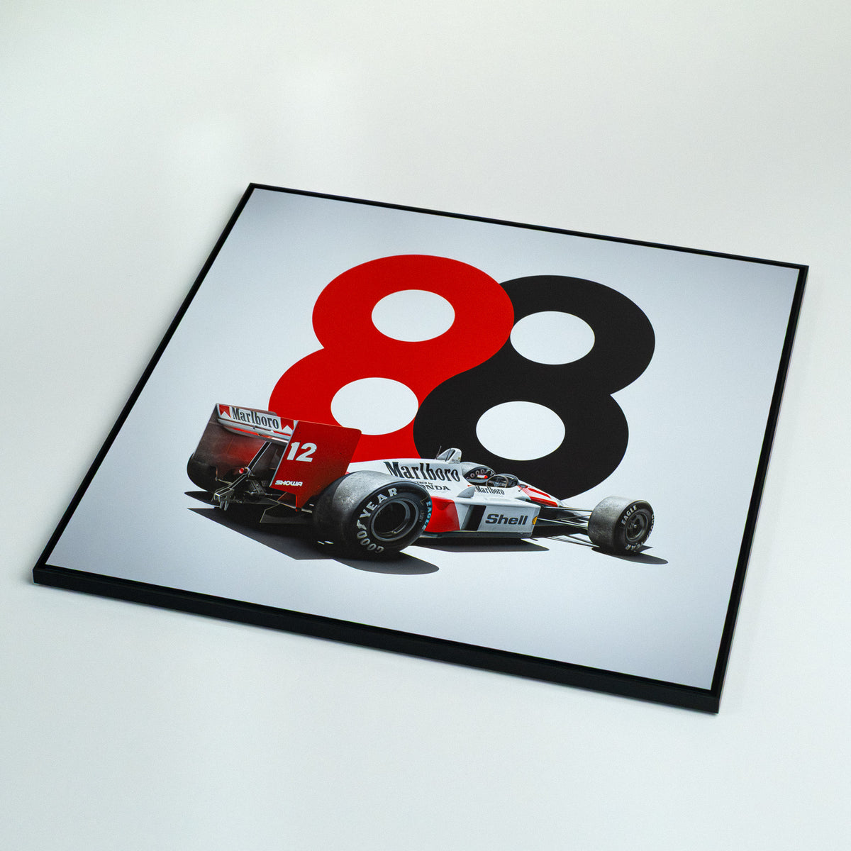 McLaren MP4/4 | 1988 Ayrton Senna 88 San Marino GP | Metal Print