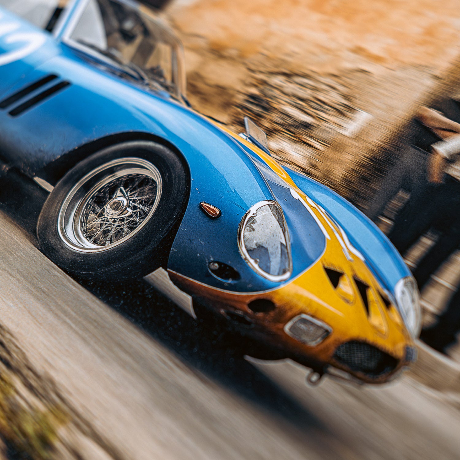 A Swede Swerves Through Sicilians - Ferrari 250 GTO - Ulf Norinder - Targa Florio - 1964 | Metal Print