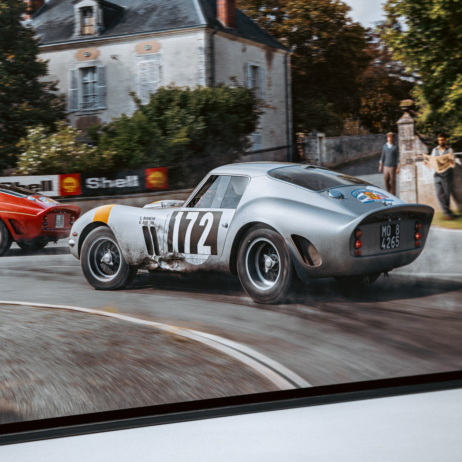 Silver Stallion Racing For Victory | 1964 Ferrari 250 GTO Tour de France | Metal Print