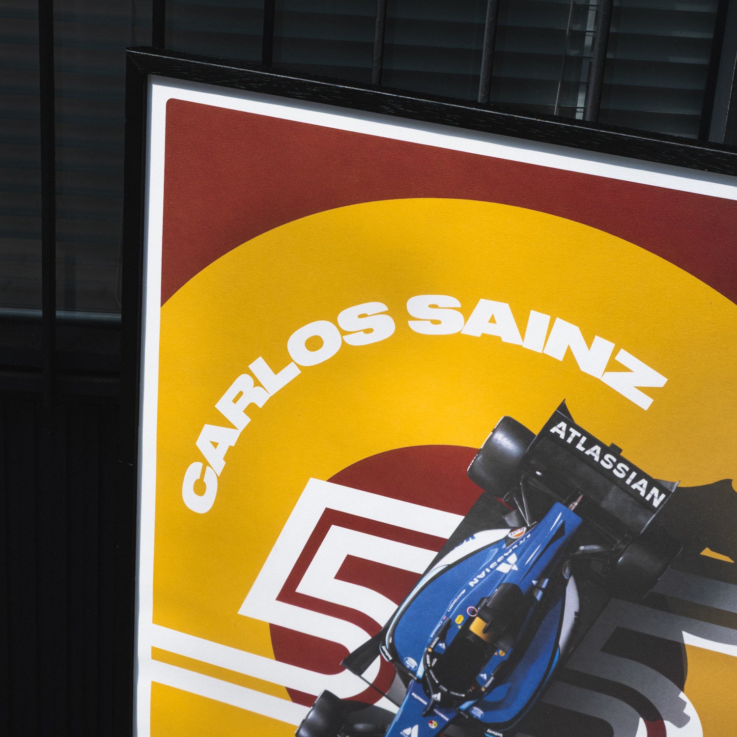 Atlassian Williams F1 Team | Carlos Sainz Spain 2026 | Official Poster (TRACKSIDE)