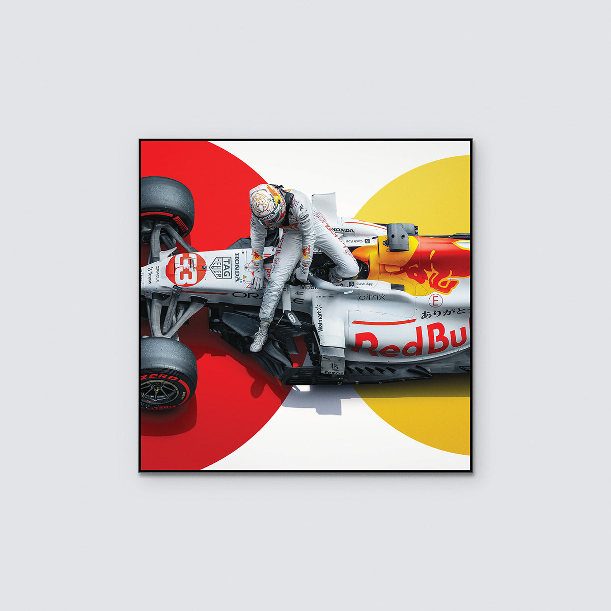 Oracle Red Bull Racing | 2021 The White Bull Honda Livery Turkish Grand Prix | Metal Print