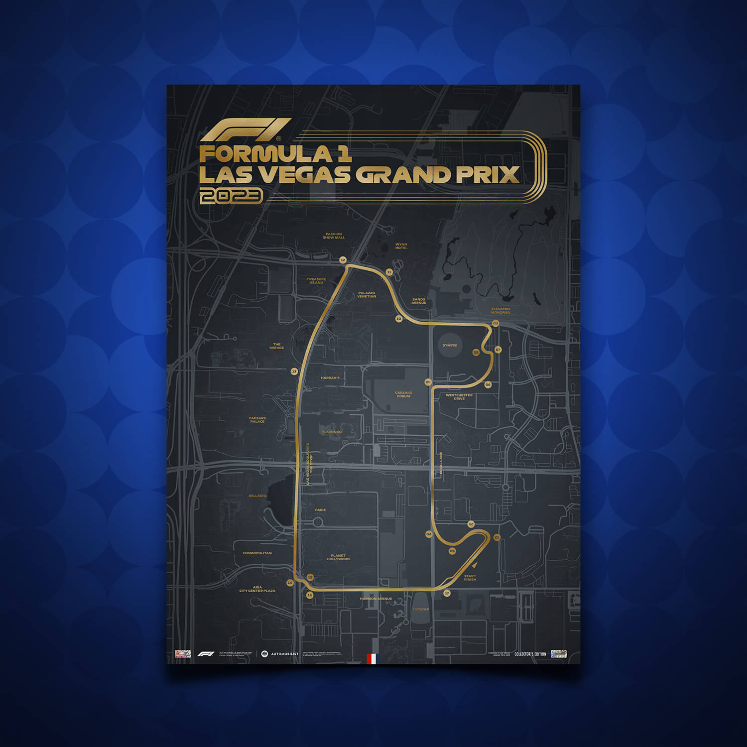 Circuit du Strip de Las Vegas - Formule 1 - 2023 | Édition Collector | Numéros uniques