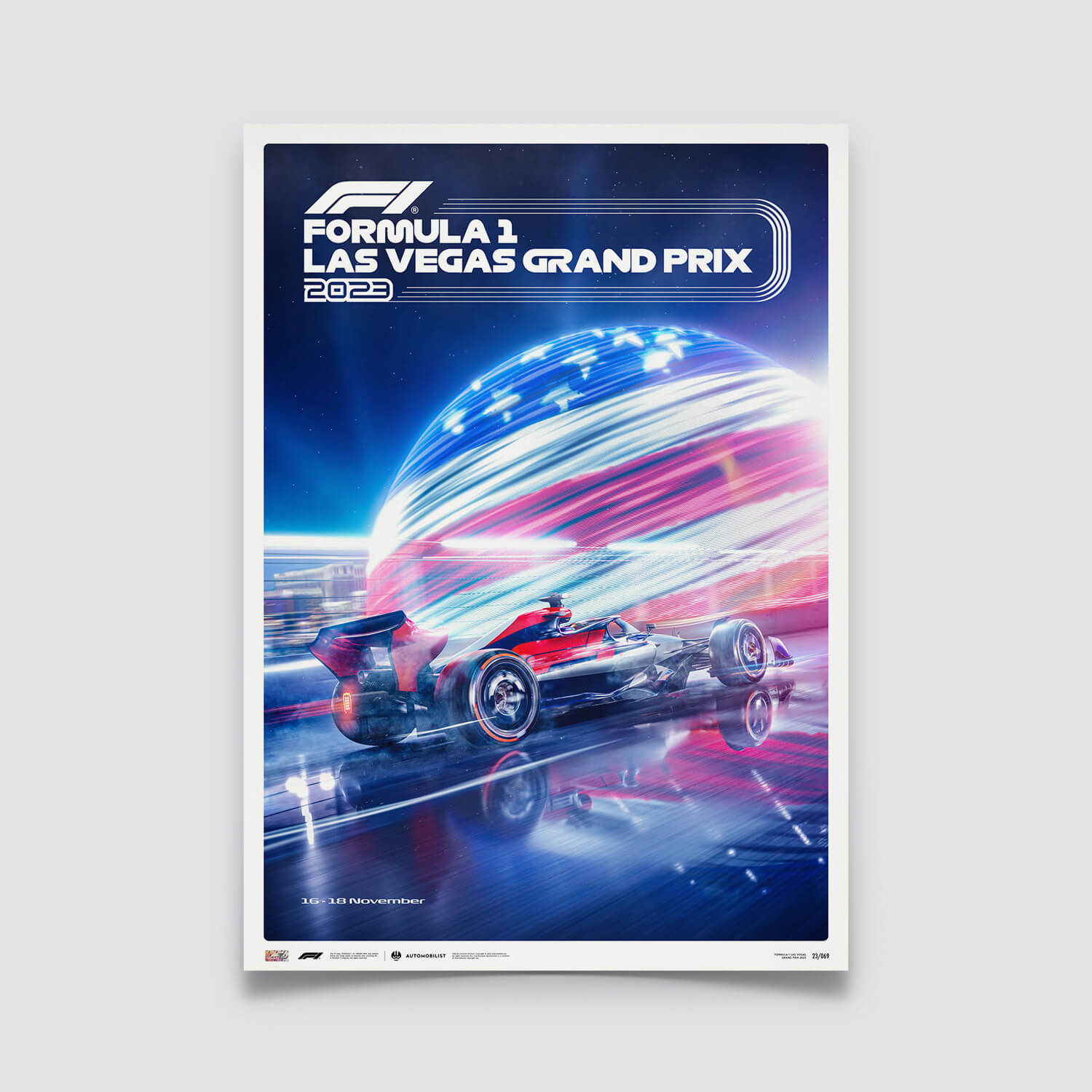 Automobilist Poster McLaren Fernando Alonso F1 Abu Dhabi 2018 50 x 70 cm -  Motorsport Merchandise from Le Mans 88 UK