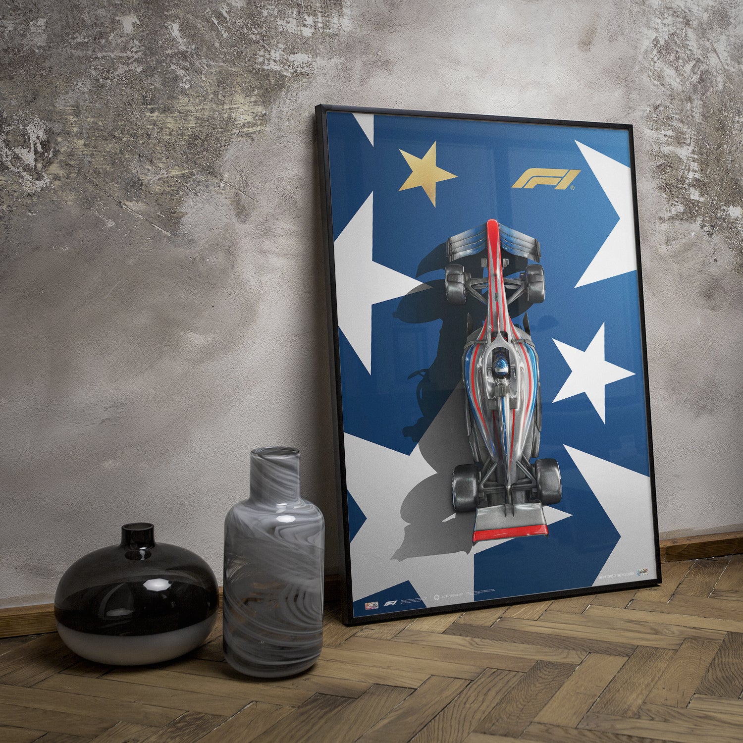 Pre-Framed Poster: American Tribute | 2024 Formula 1 | Collector’s Edition Poster