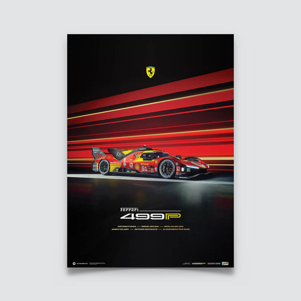 Ferrari 499P | 2024 World Endurance Championship | Collector’s Edition Ferrari Poster