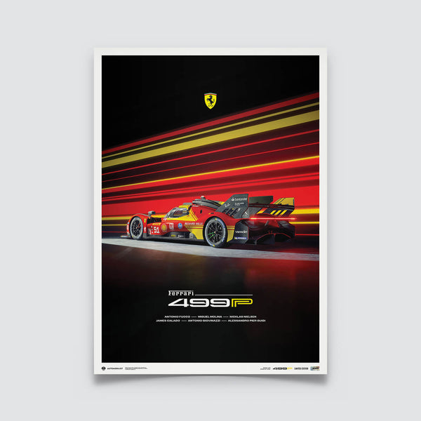 Ferrari 499P | 2024 World Endurance Championship | Ferrari Poster