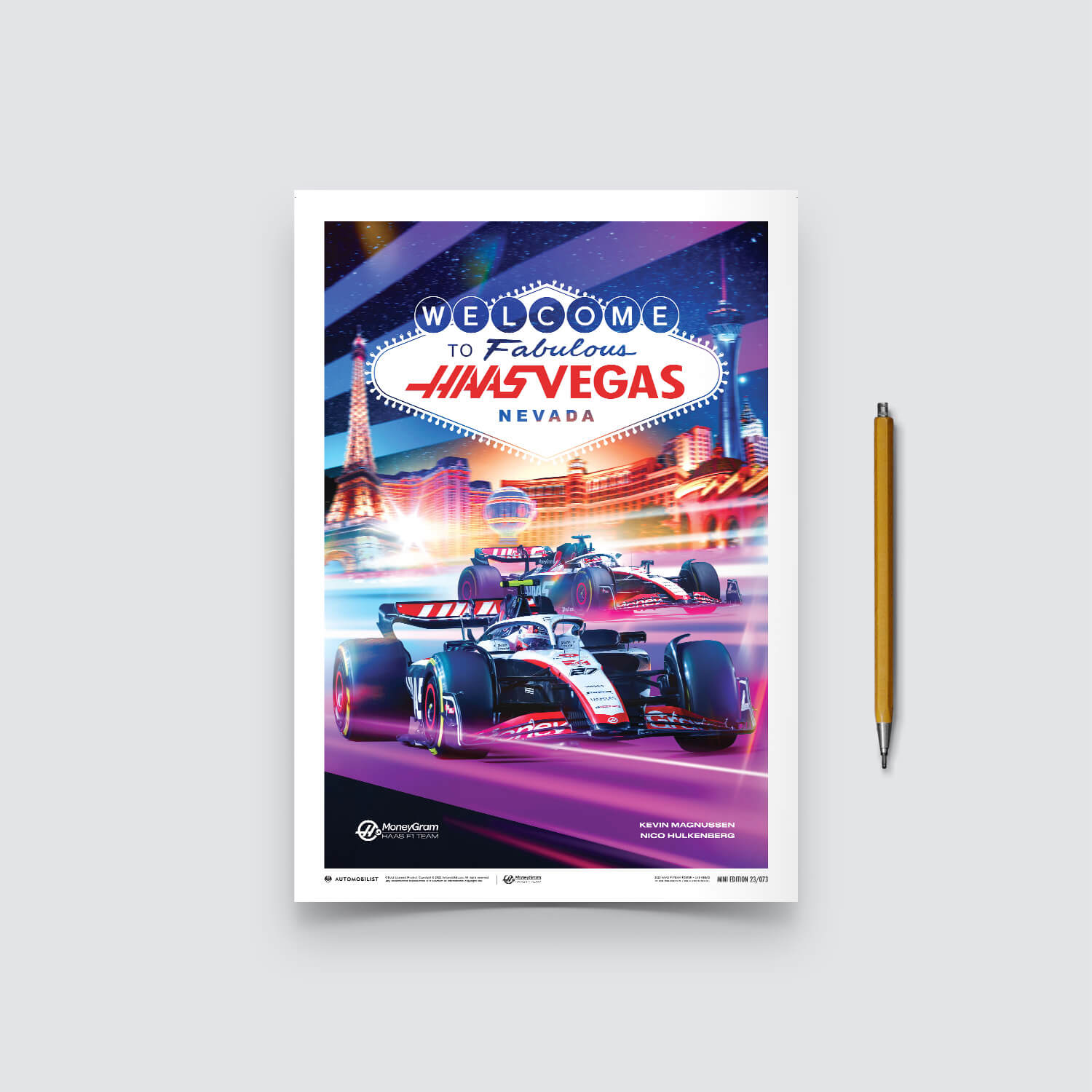 Haas F1 Team - Affiche en édition limitée Miami 2023