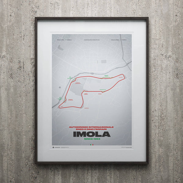 Track Evolution | Imola Circuit Autodromo Internazionale Enzo e Dino Ferrari | Track Poster