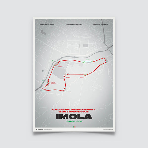 Track Evolution | Imola Circuit Autodromo Internazionale Enzo e Dino Ferrari | Track Poster