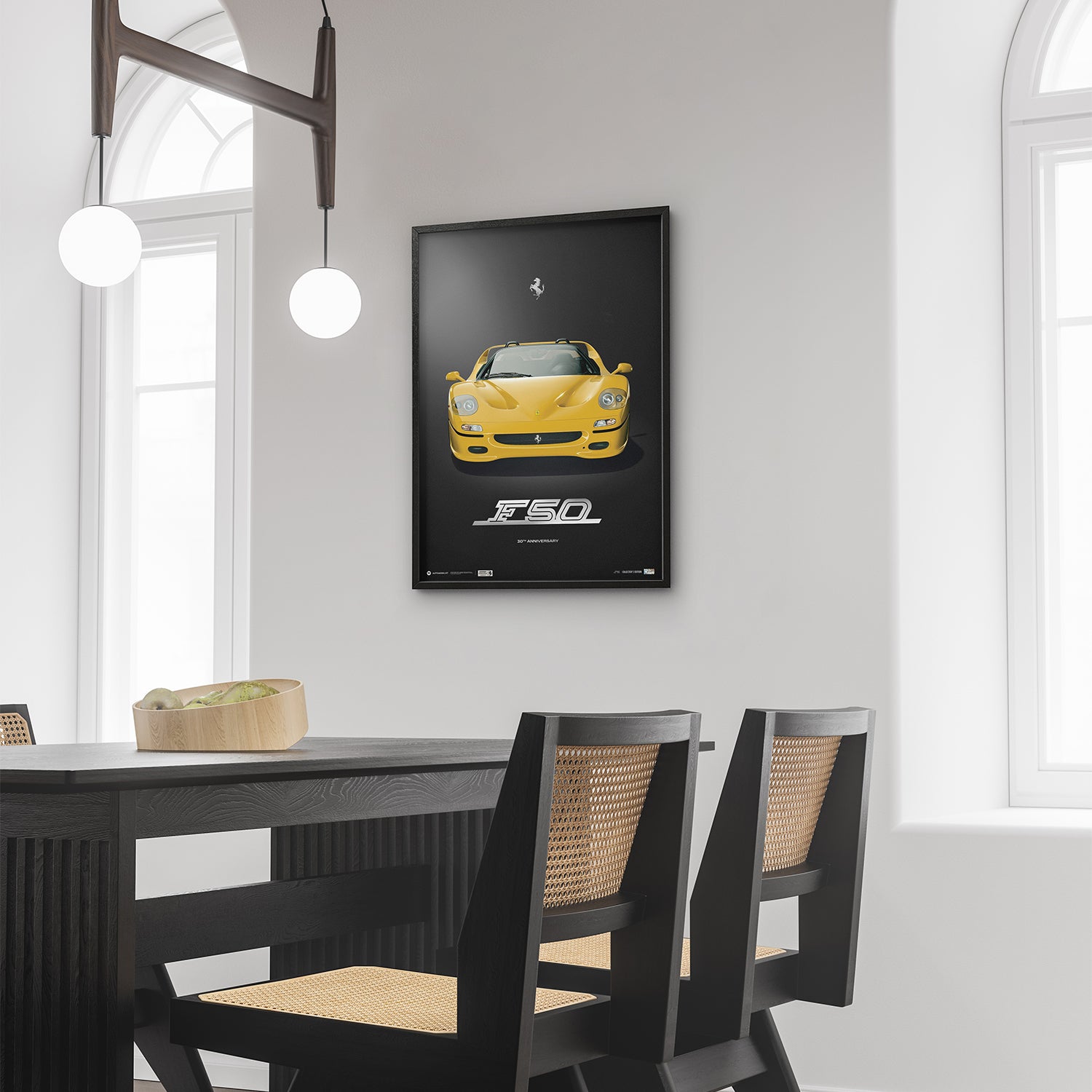 Ferrari F50 Giallo Modena – 30th Anniversary Collector's Edition | Official Poster
