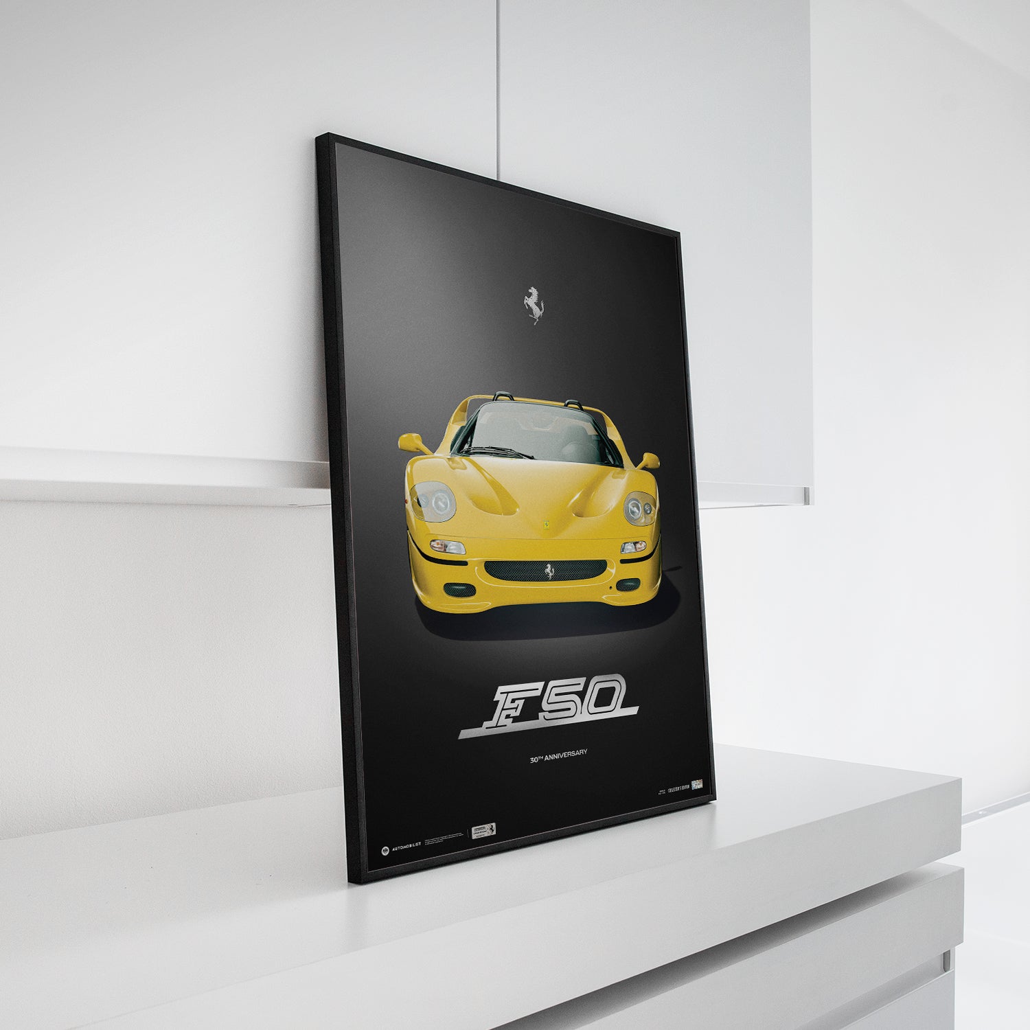 Ferrari F50 Giallo Modena – 30th Anniversary Collector's Edition | Official Poster