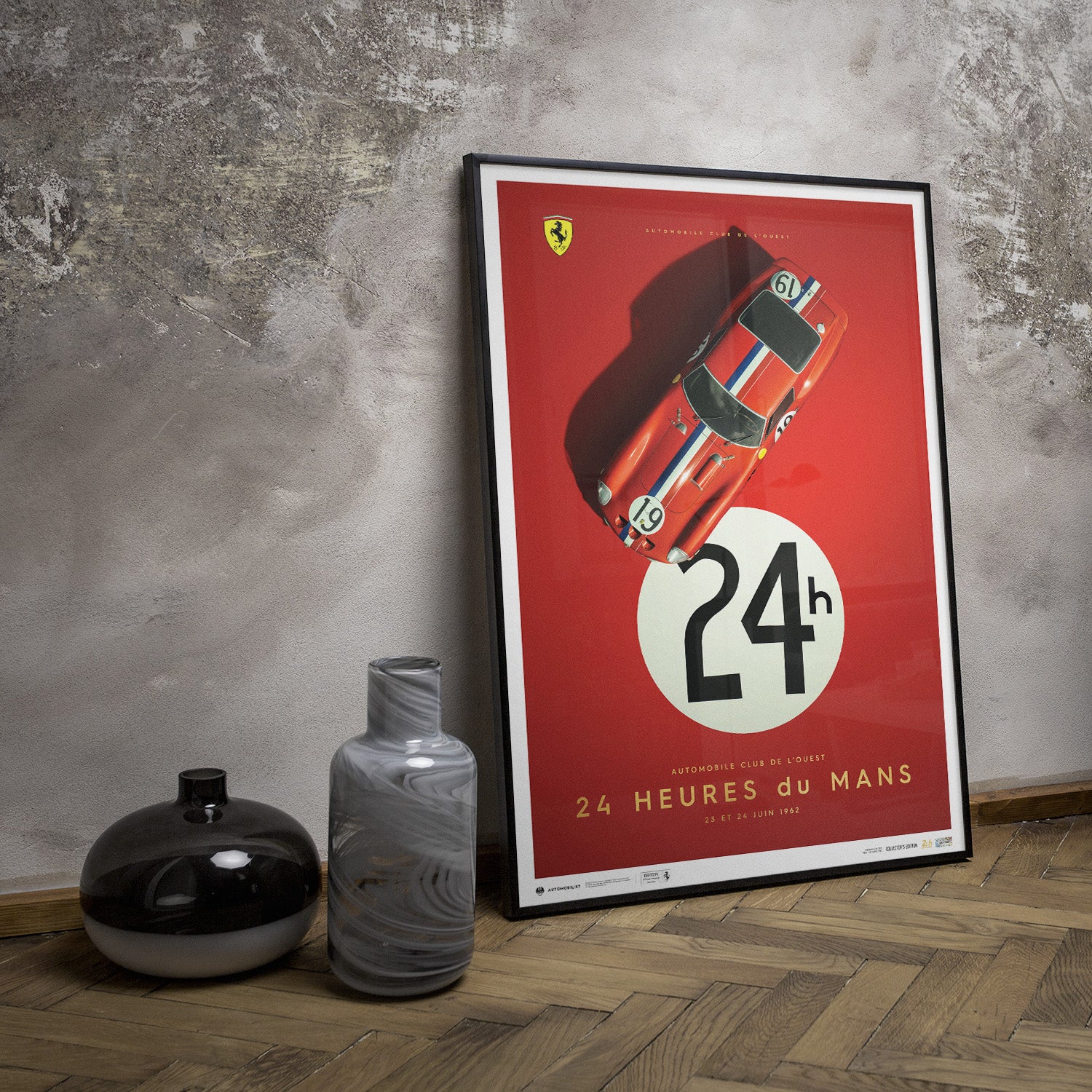 Ferrari 250 GTO | 1962 Red | Collector's Edition 24h Le Mans Poster