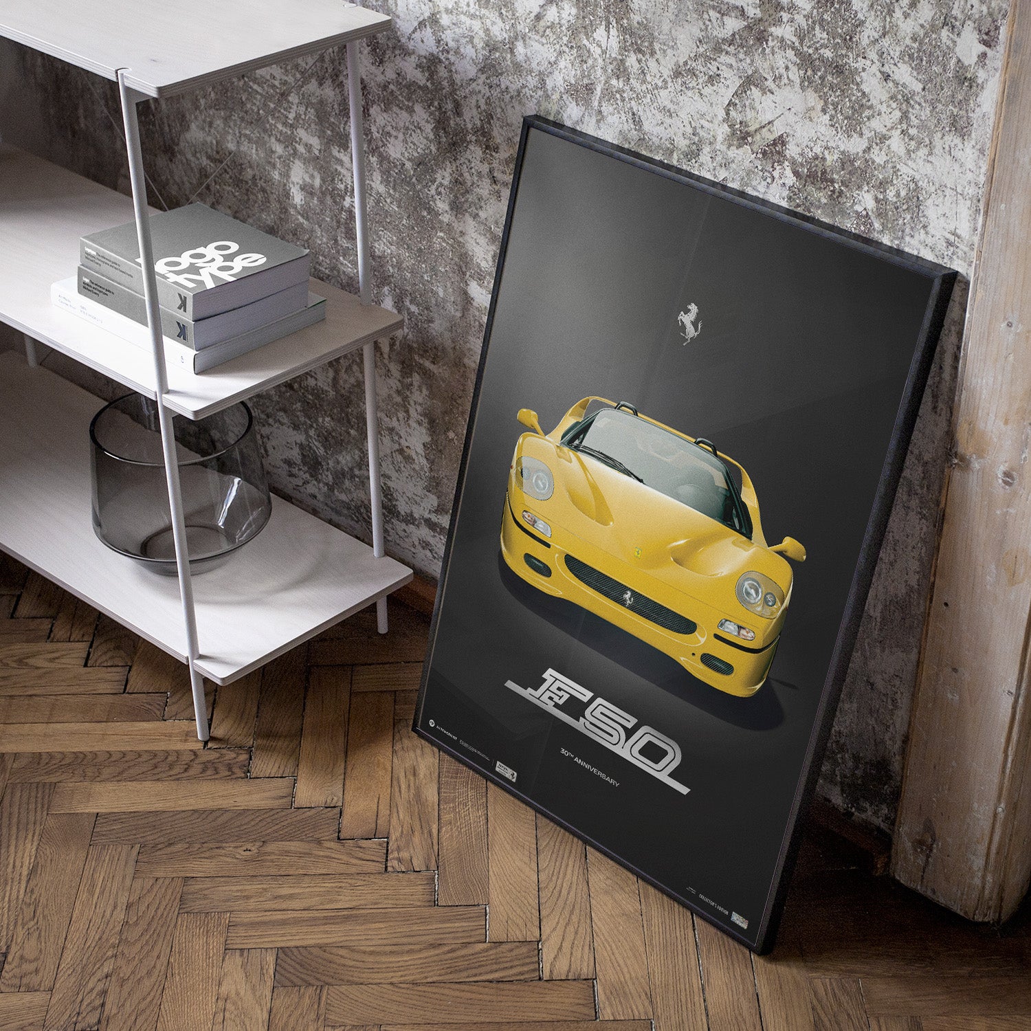 Ferrari F50 Giallo Modena – 30th Anniversary Collector's Edition | Official Poster
