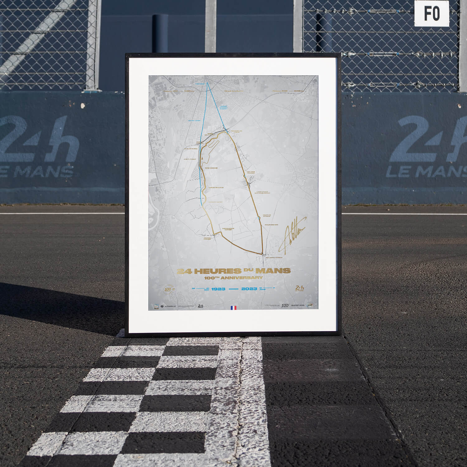 Signed by André Lotterer - 24h Le Mans - L’Évolution du Circuit - 100th Anniversary - 2023