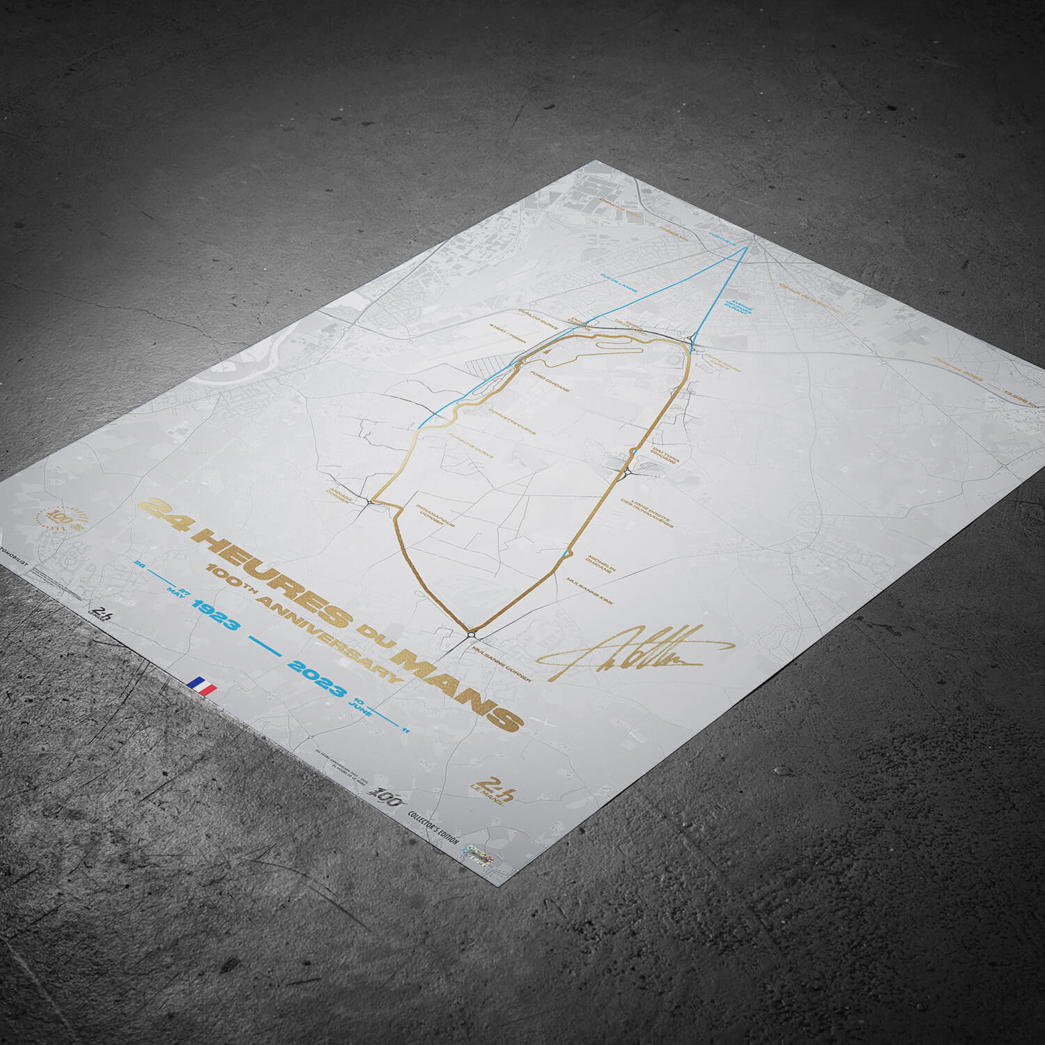 Signed by André Lotterer - 24h Le Mans - L’Évolution du Circuit - 100th Anniversary - 2023