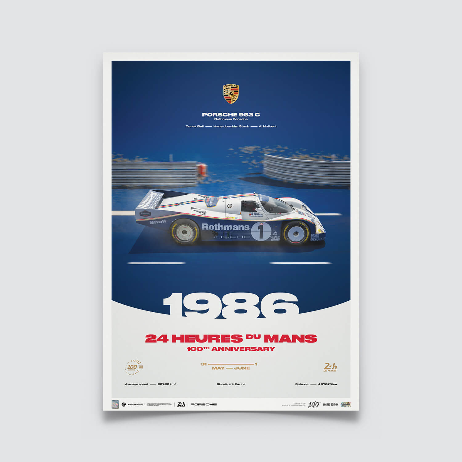 Porsche 962 C - 24h du Mans - 100ème Anniversaire - 1986